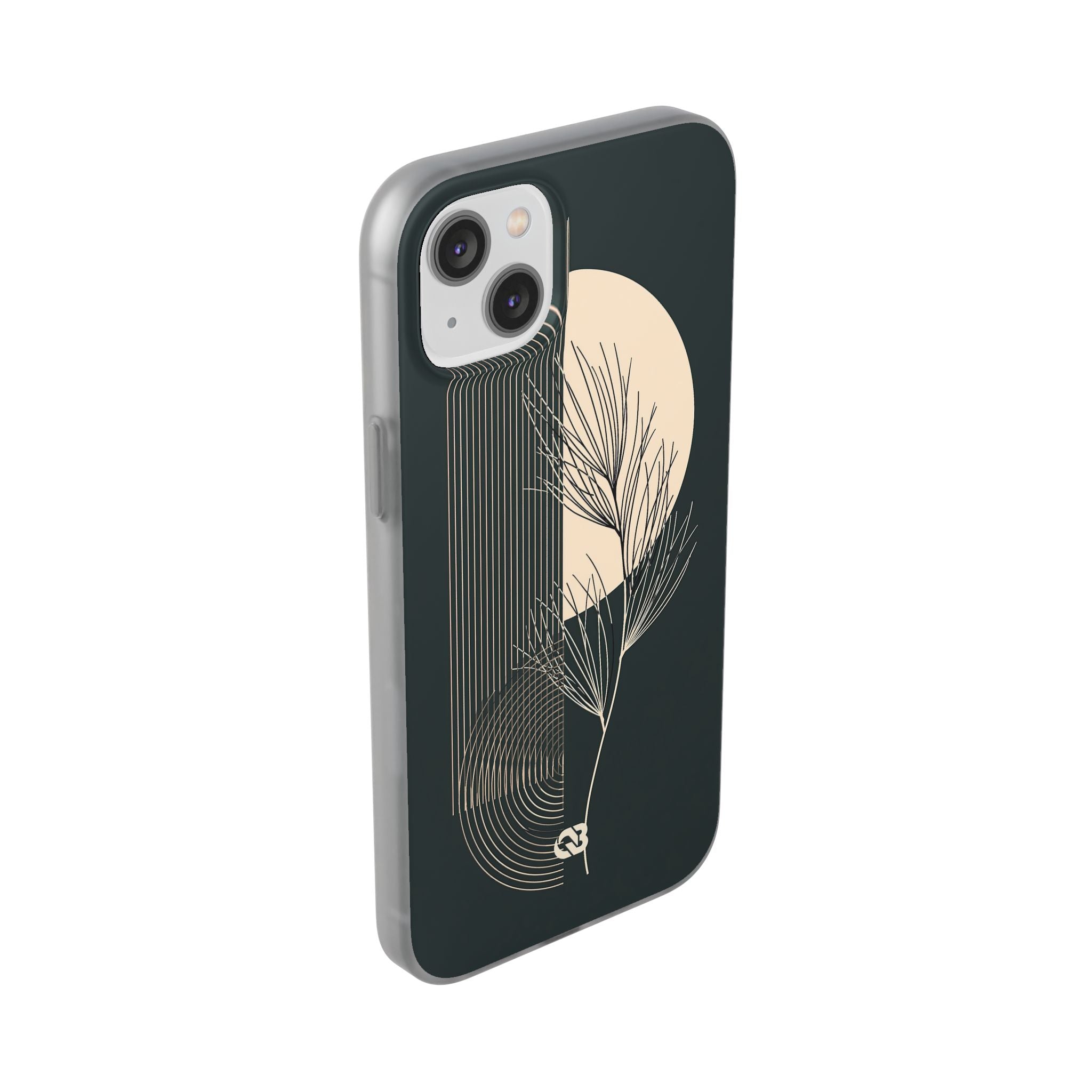 Black Lite Phone Case for iPhone - Obsidian Sand Willow