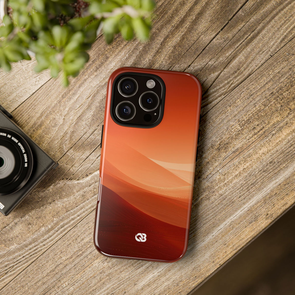 Terracotta Dune Ridges · Tough Phone Case for iPhone · Orange