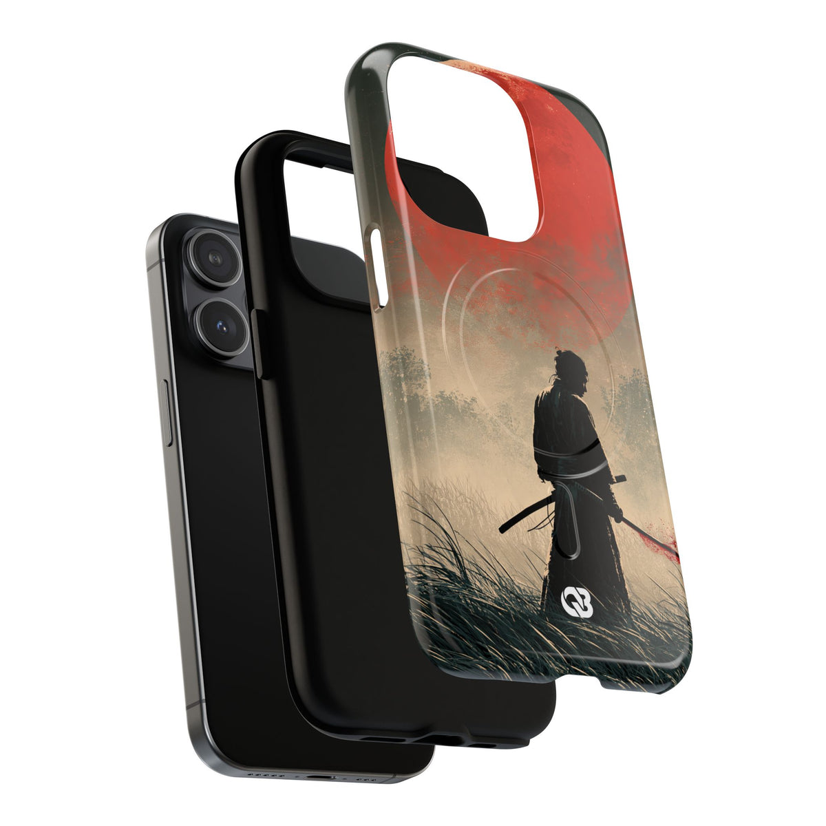 Crimson Moon Ronin · Tough 2.0 Magnetic Phone Case for iPhone · Red