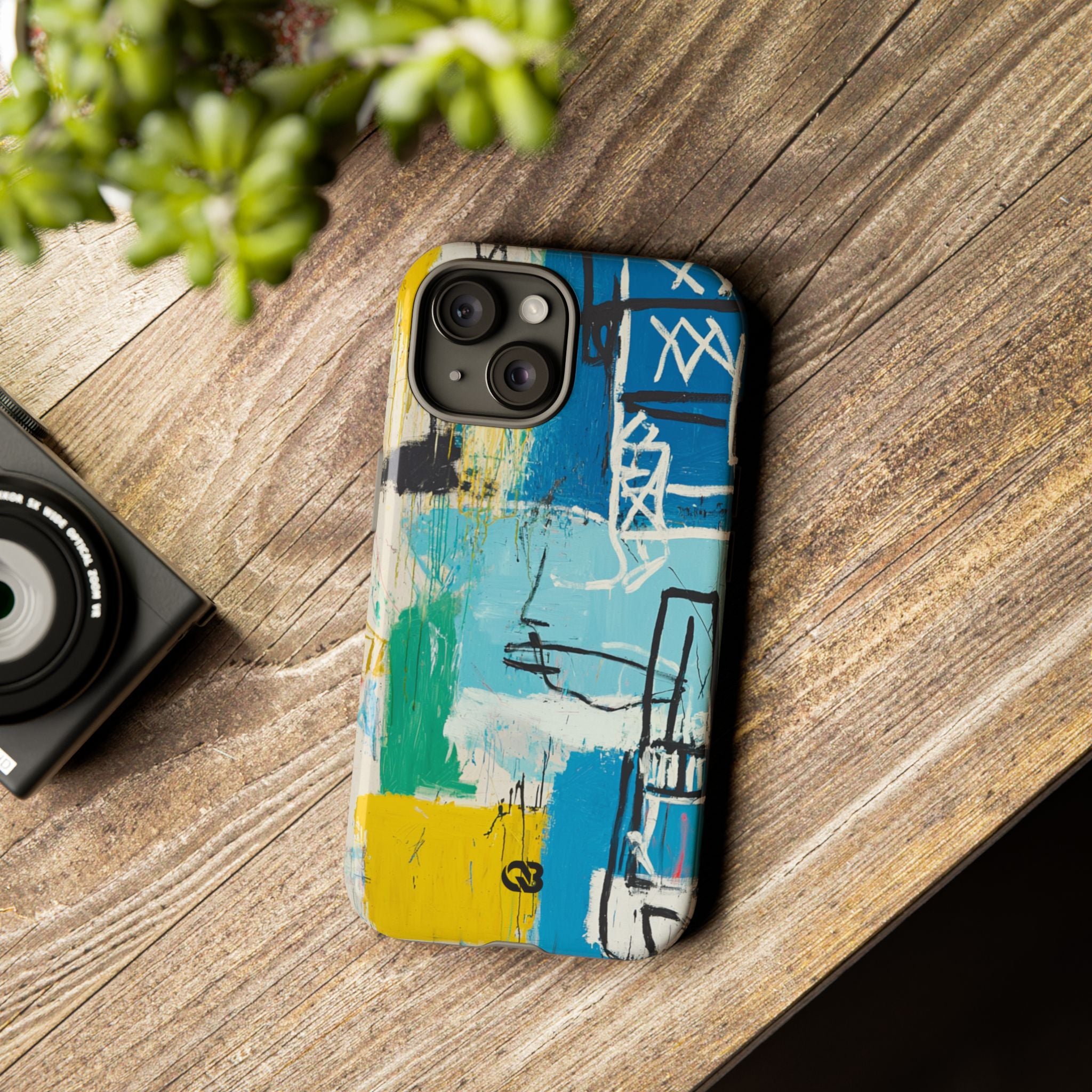 Azure Urban Scribble · Tough Phone Case for iPhone