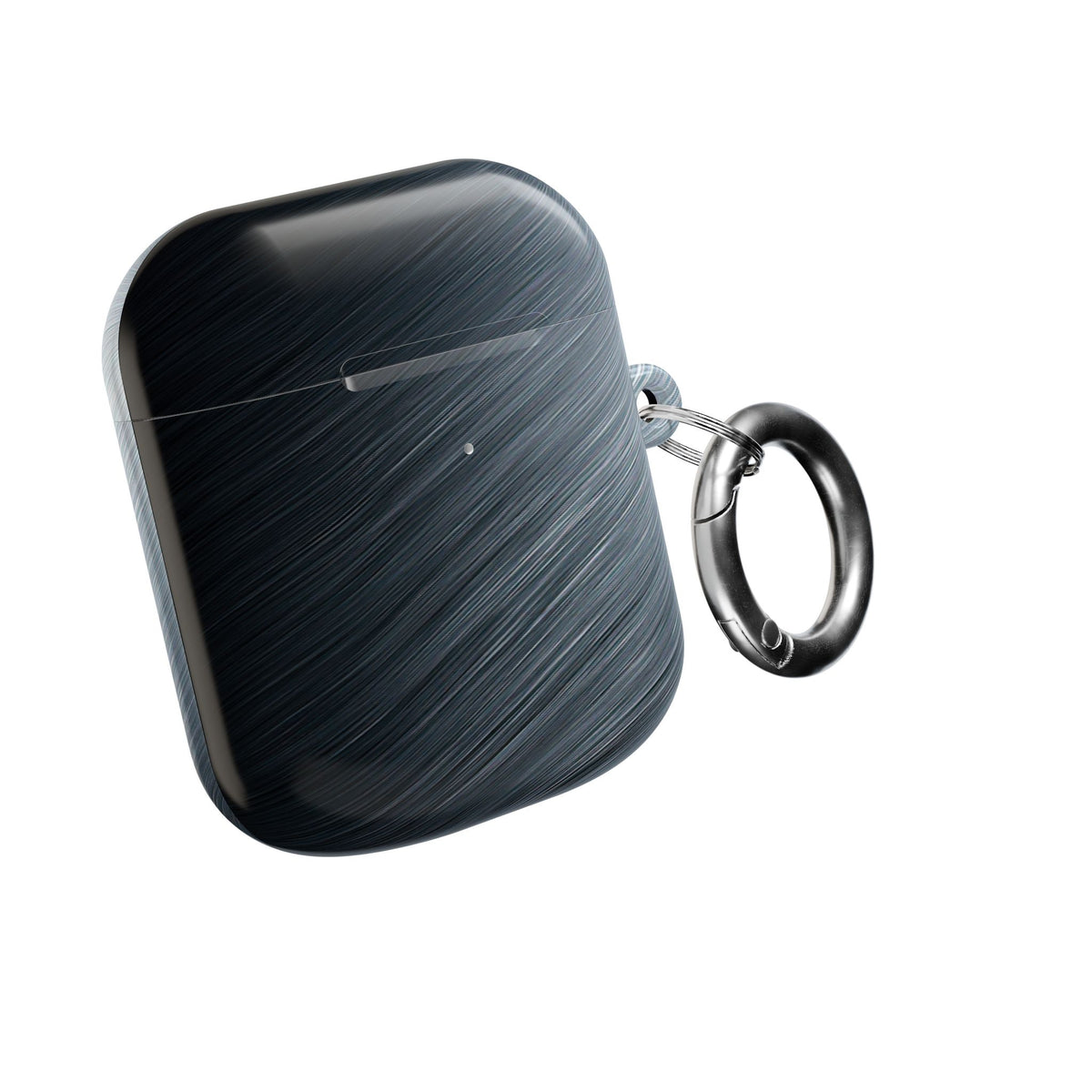 Brushed Obsidian Steel · Hard Case for AirPods & AirPods Pro · Grey