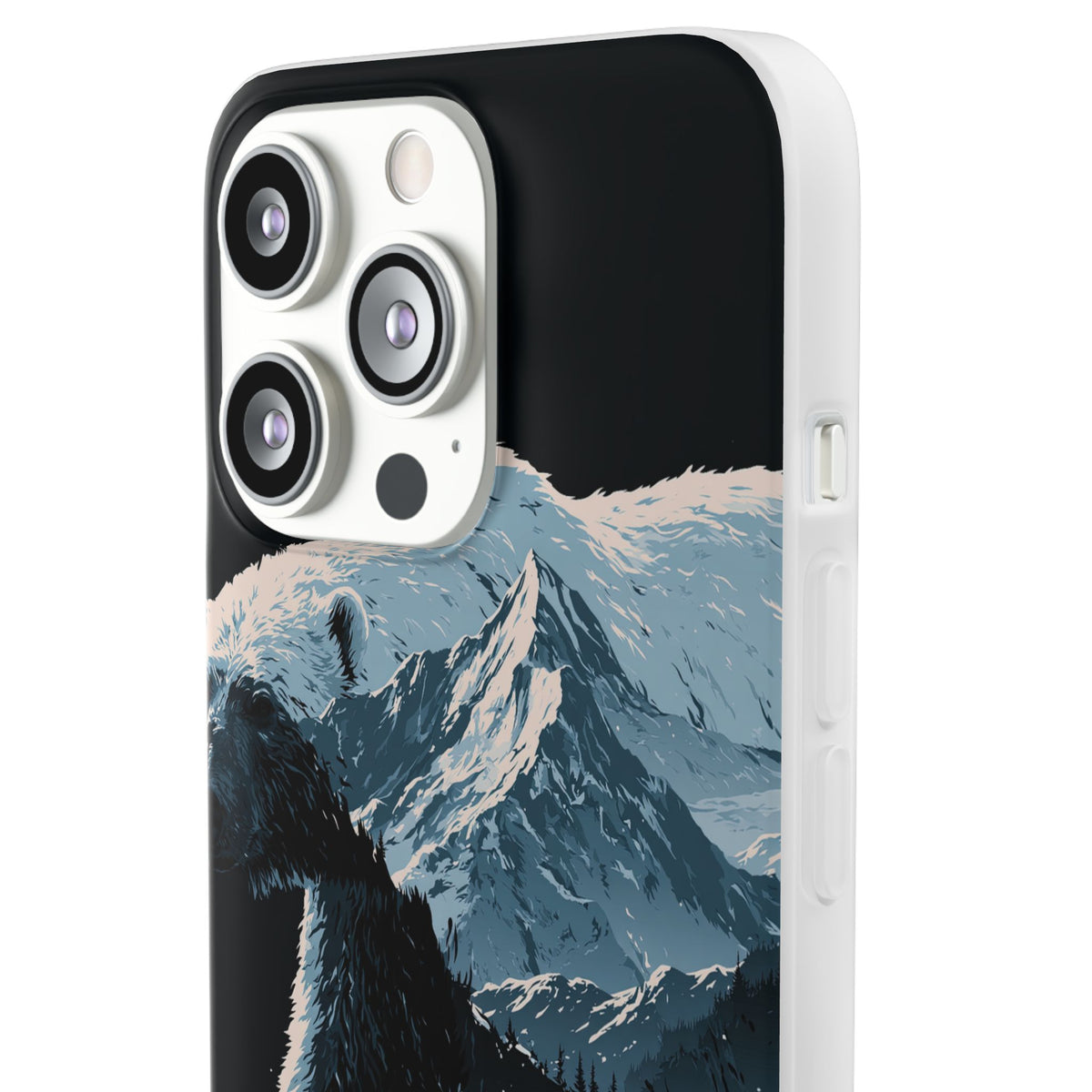 Nordic Arctic Bear · Lite Phone Case for iPhone · Black