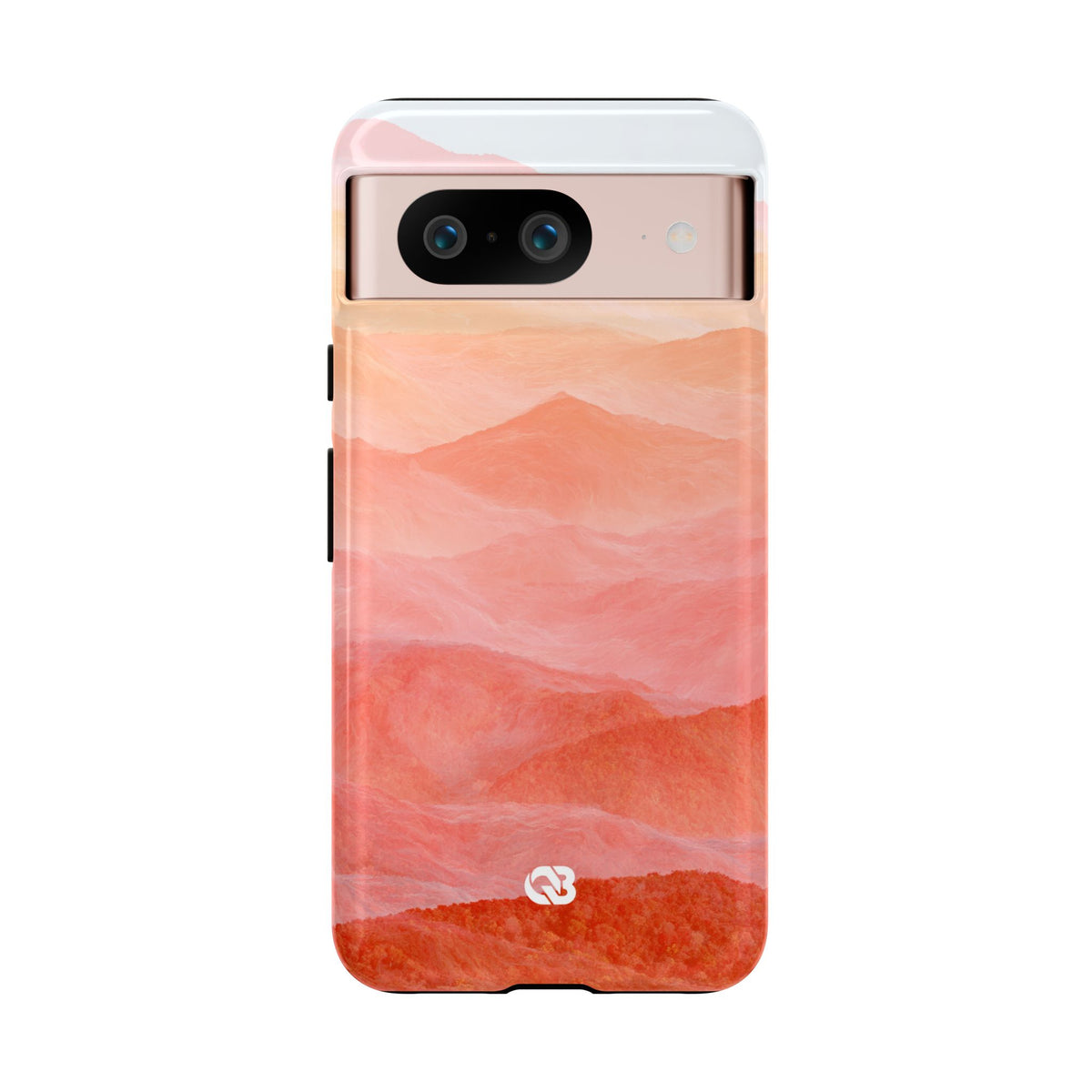 Alpenglow Ridge Vista · Tough Phone Case for Pixel · Orange
