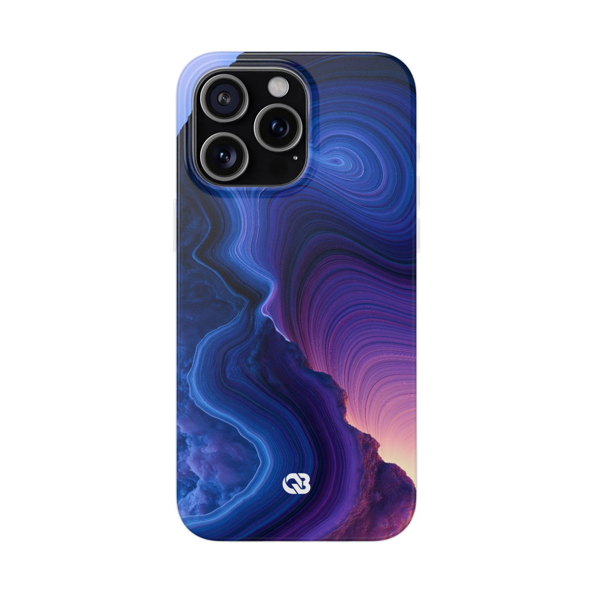 Radiant Strata · Lite Phone Case for iPhone · Blue