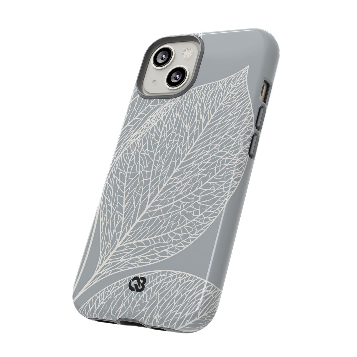 Minimal Leaf Skeleton · Tough Phone Case for iPhone · Grey