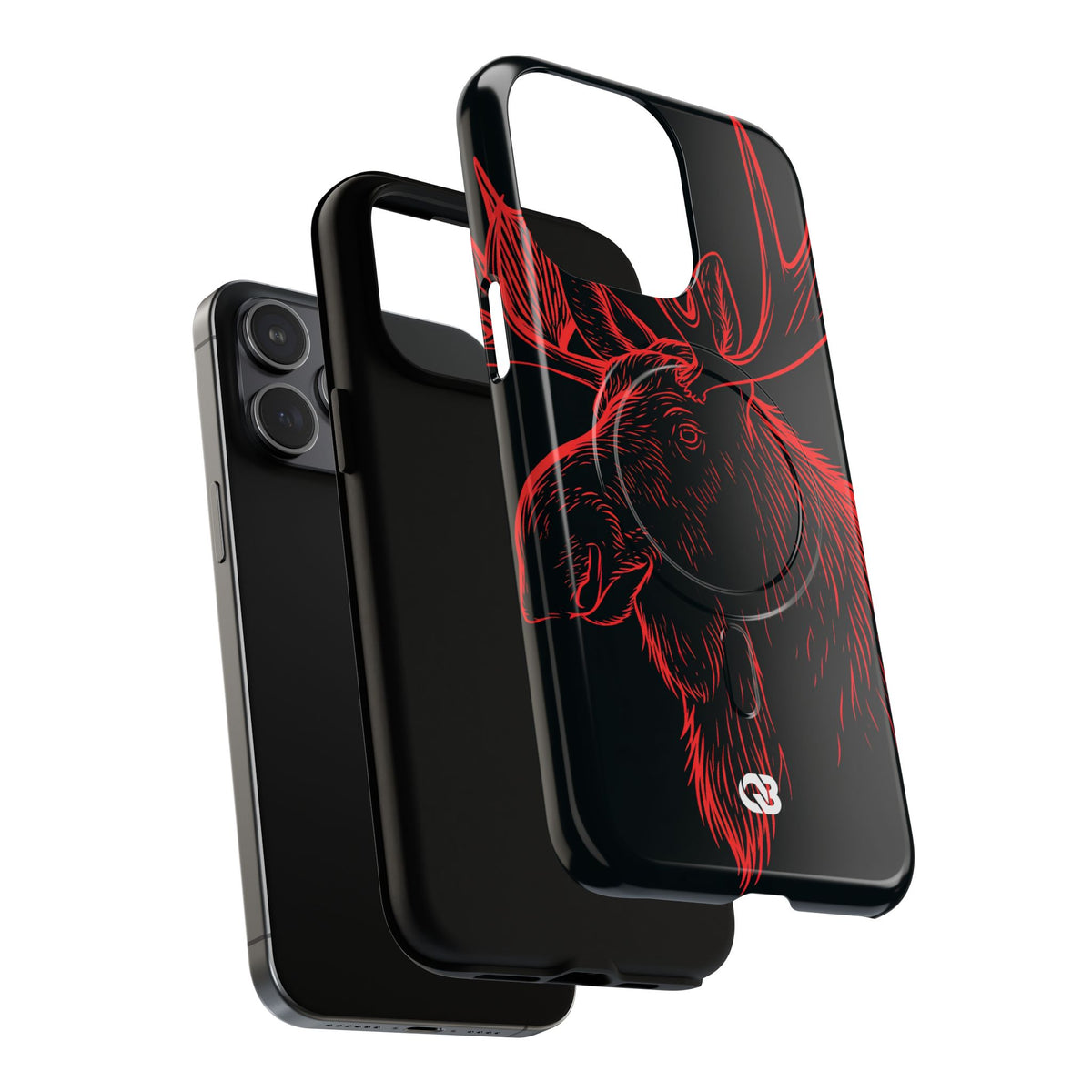 Nordic Elk · Tough 2.0 Magnetic Phone Case for iPhone · Black