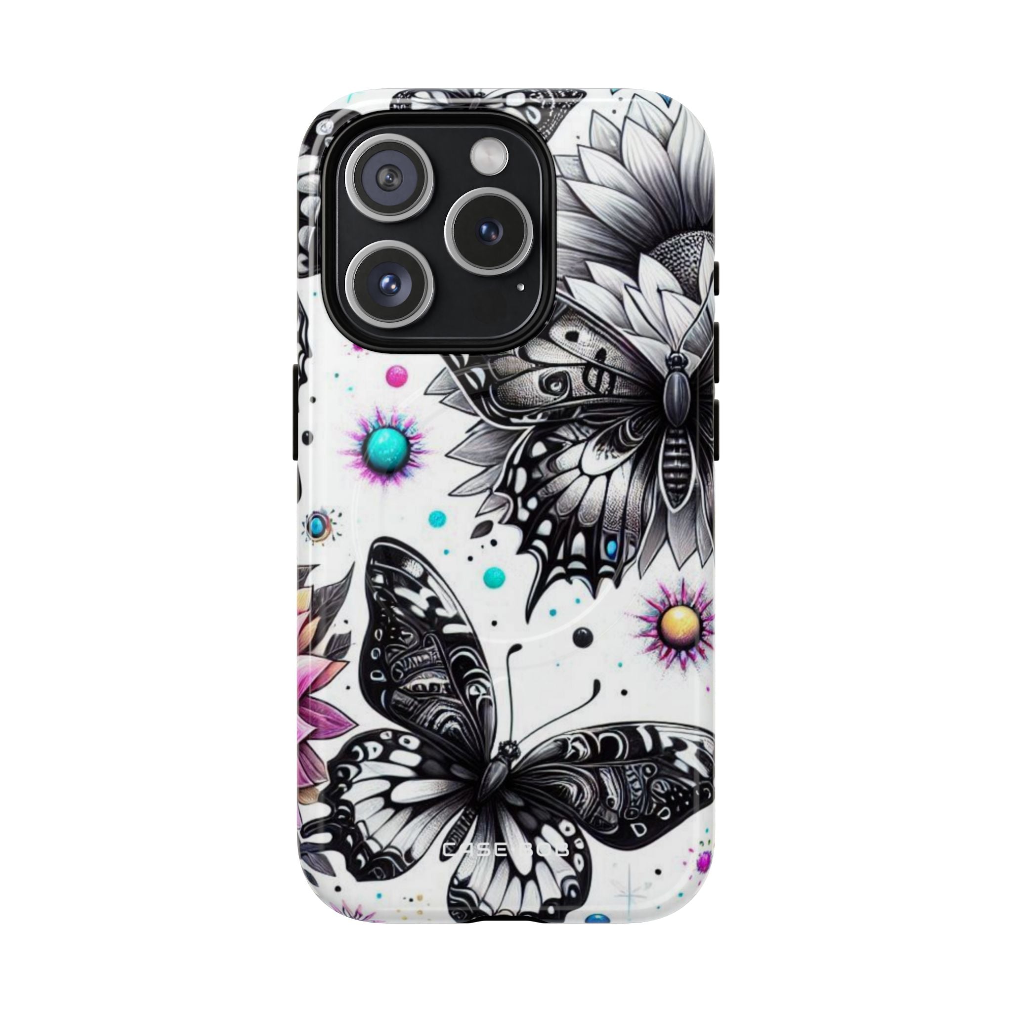 Butterfly Bloom iPhone 15 Pro Case - Tough+