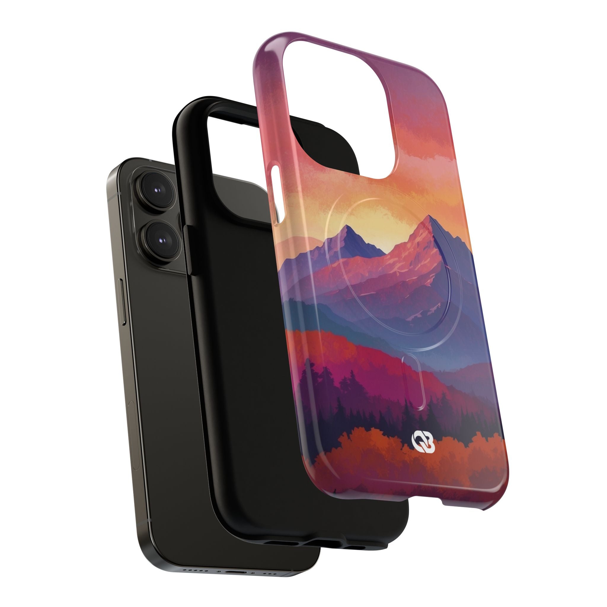 Crimson Mountain Dusk · Tough+ Phone Case for iPhone · Magsafe
