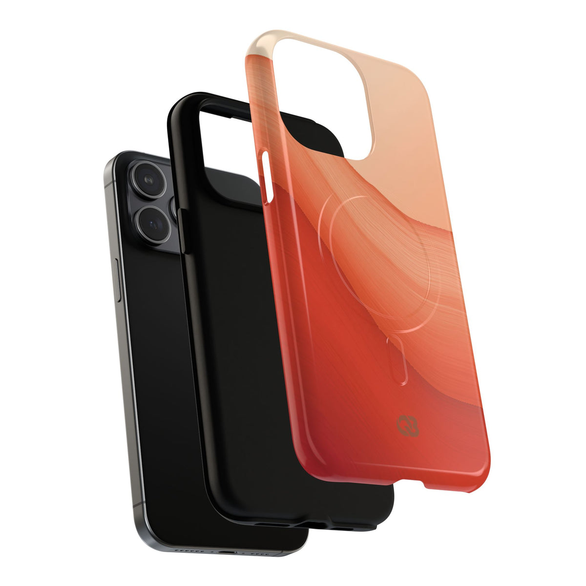 Terracotta Flow · Tough 2.0 Magnetic Phone Case for iPhone · Orange