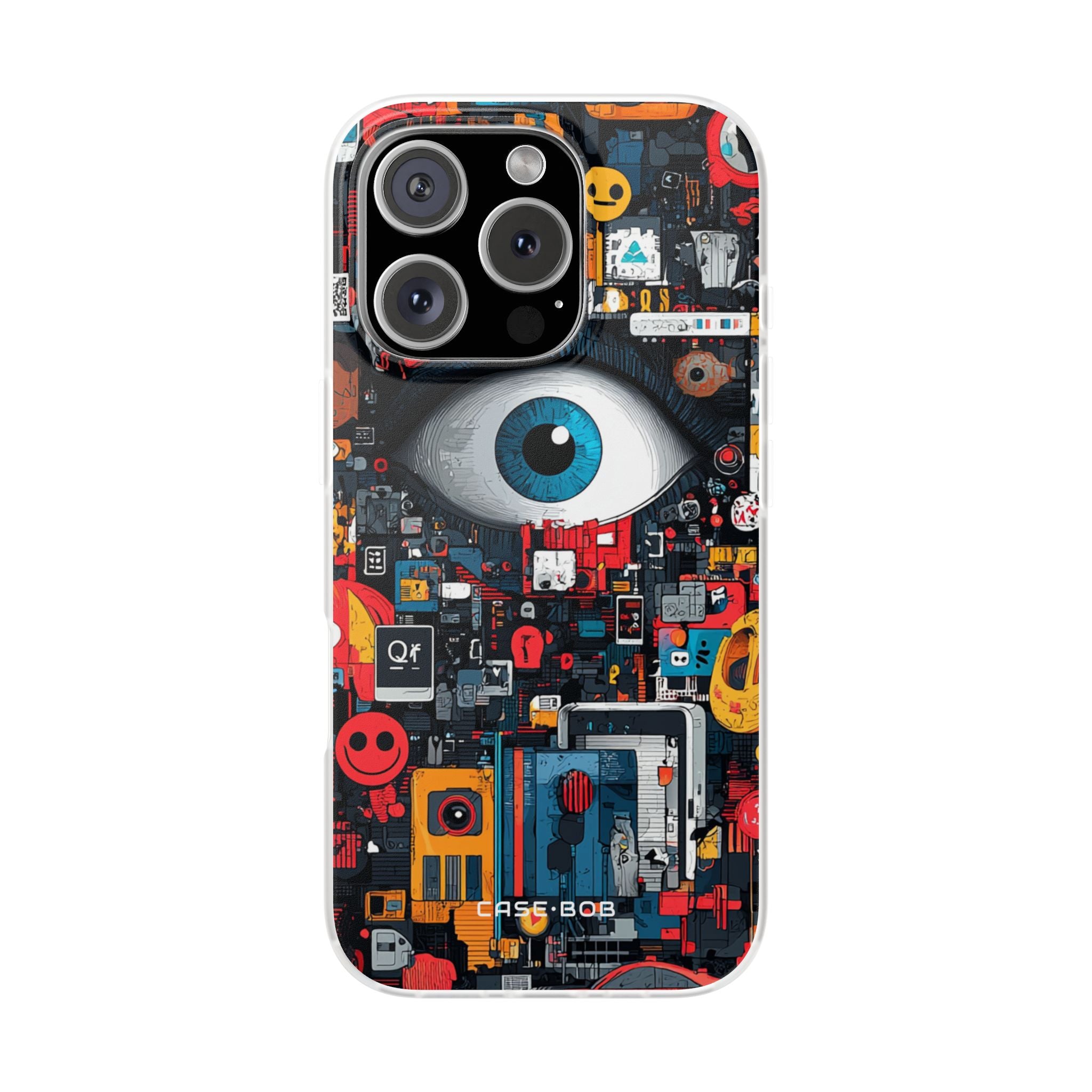 Digital Eye Blue iPhone 16 Pro Case - Soft