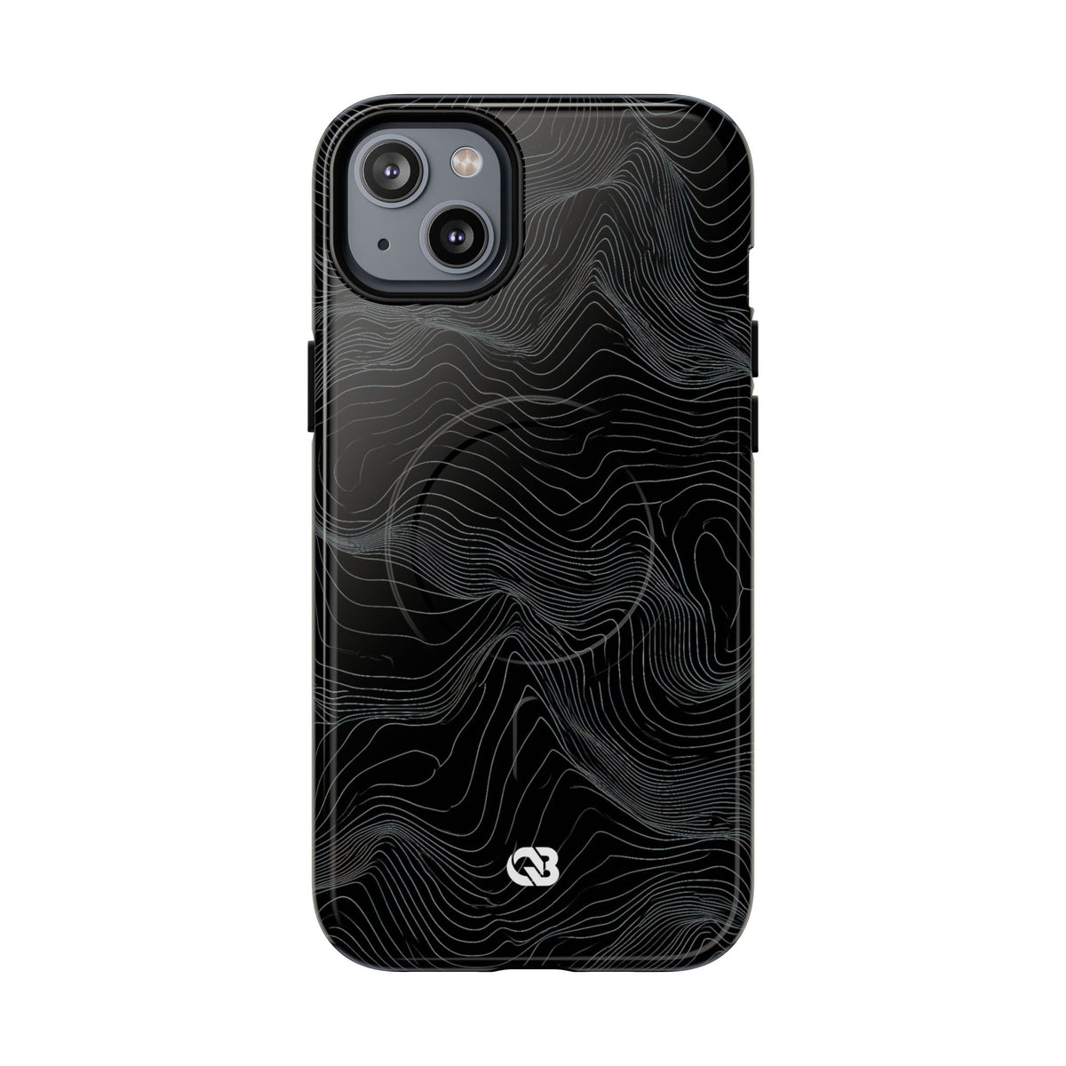 Obsidian Contour Elevation · Tough 2.0 Magnetic Phone Case for iPhone · Black