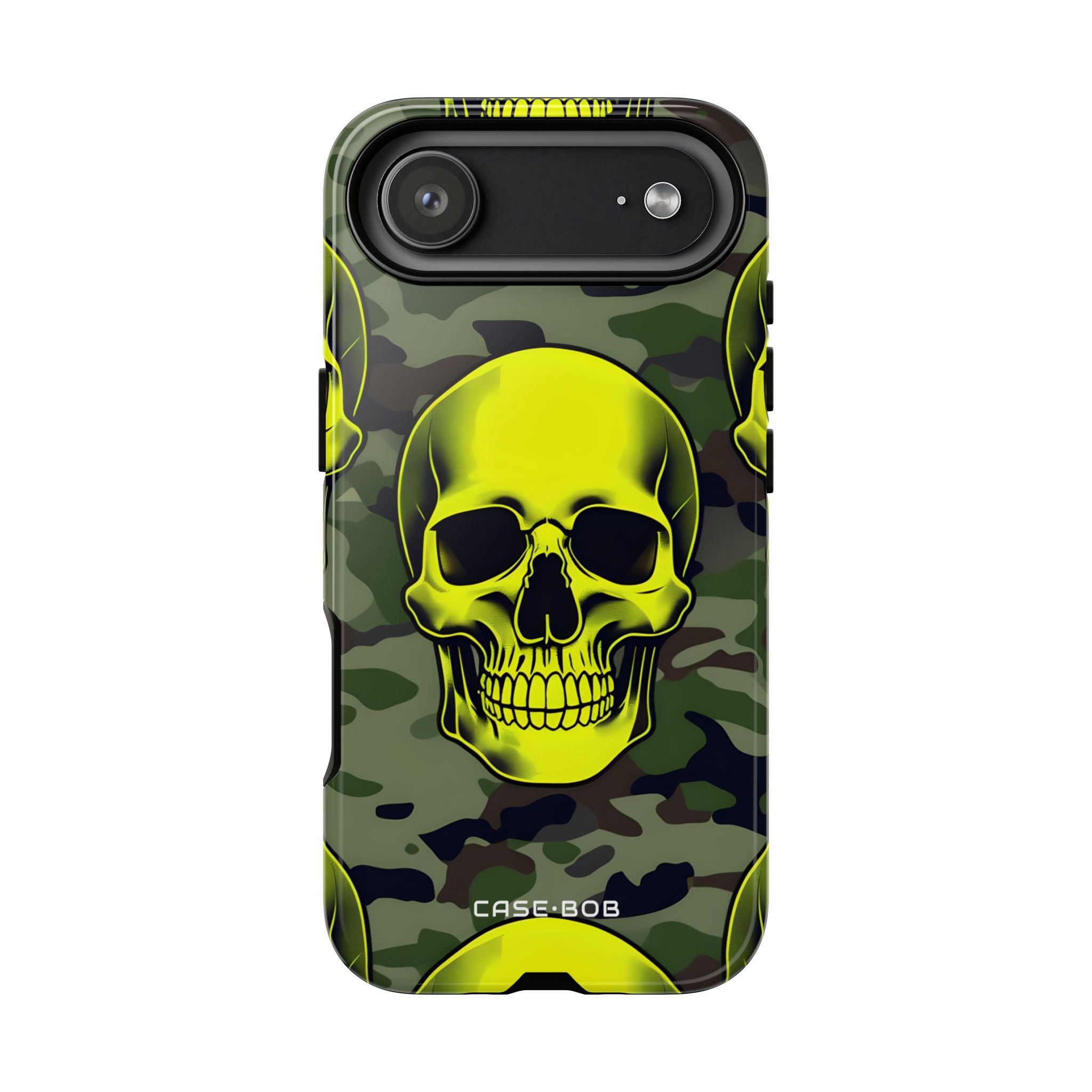 Neon Skull Camo iPhone 17 Air Case - Tough - CASE•BOB
