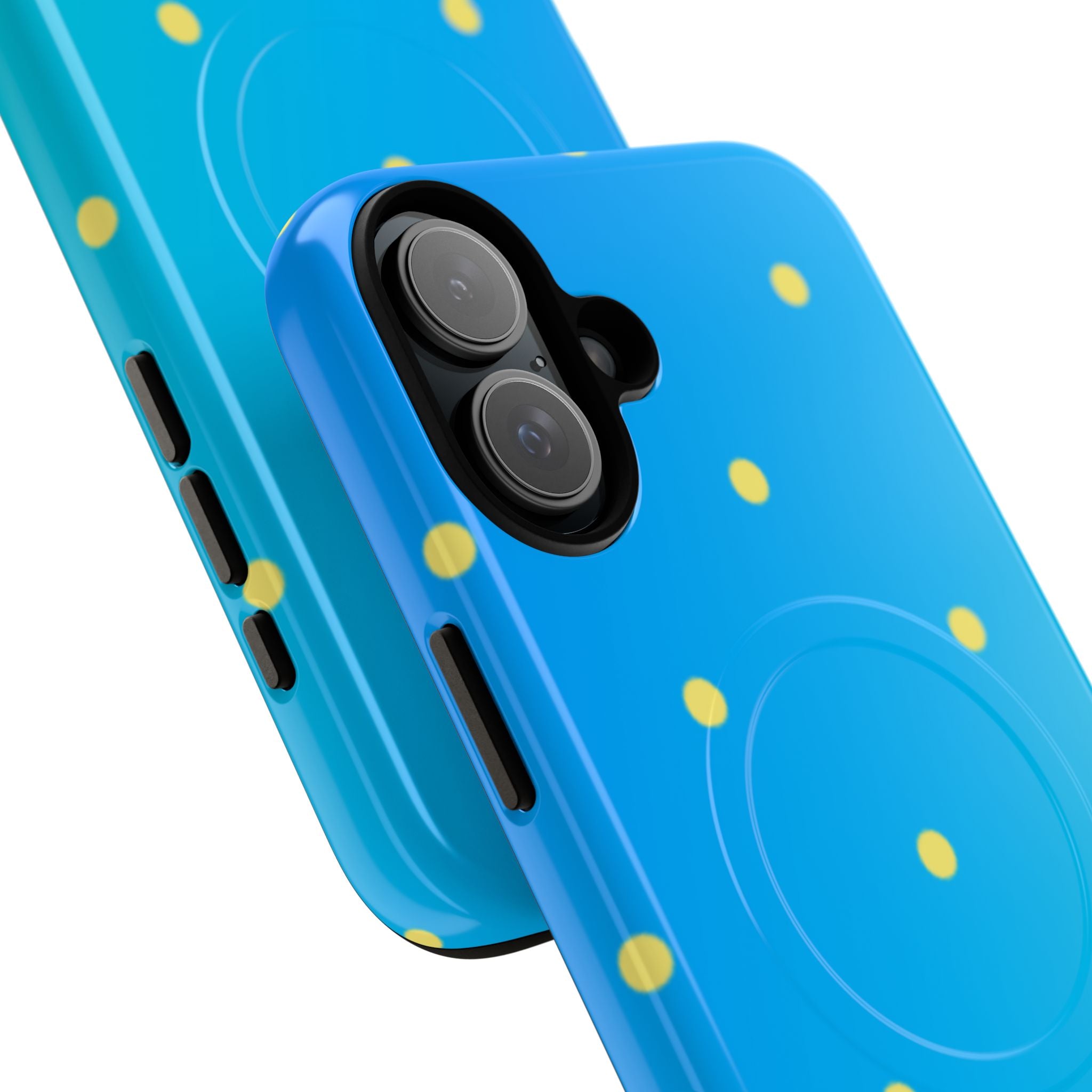 Cyan Sun Dots · Tough+ Phone Case for iPhone · Magsafe