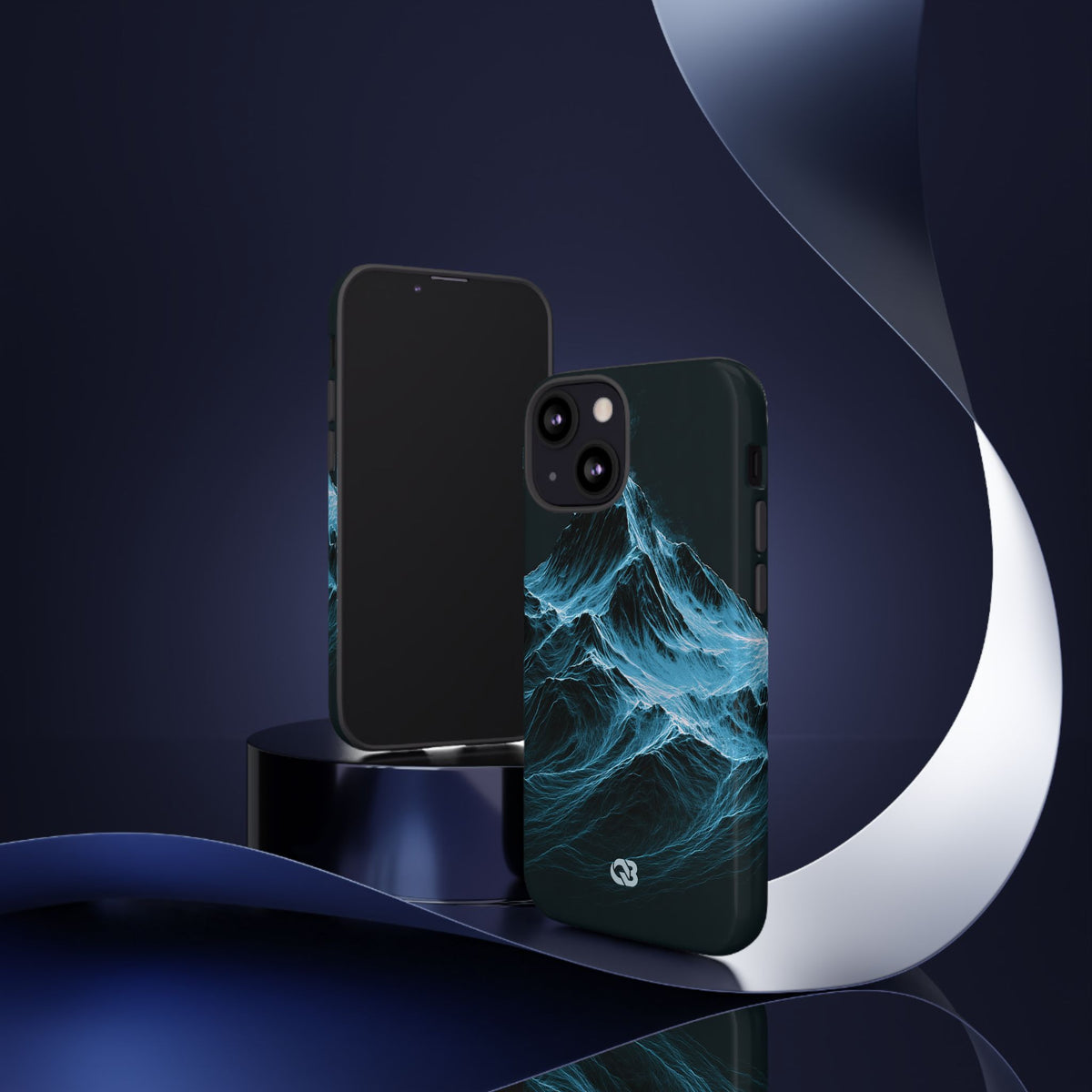 Nordic Frost Peak · Tough Phone Case for iPhone · Blue