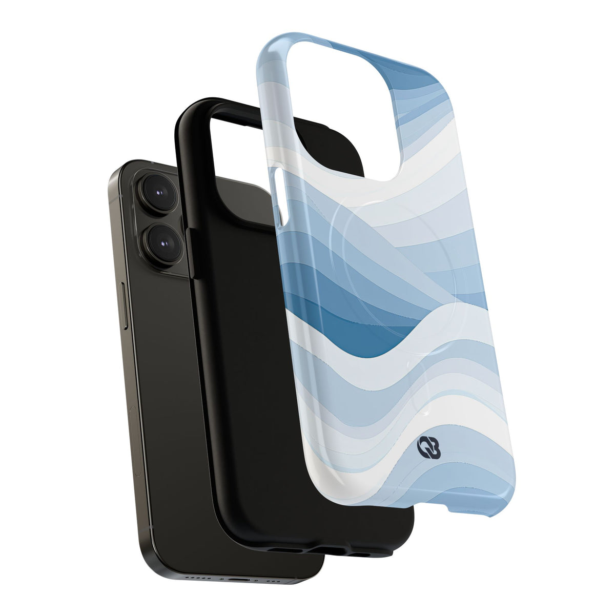 Blue Tough 2.0 Magsafe Phone Case for iPhone - Glacial Indigo Flow