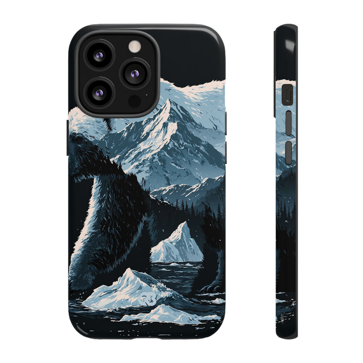 Nordic Arctic Bear · Tough Phone Case for iPhone · Black