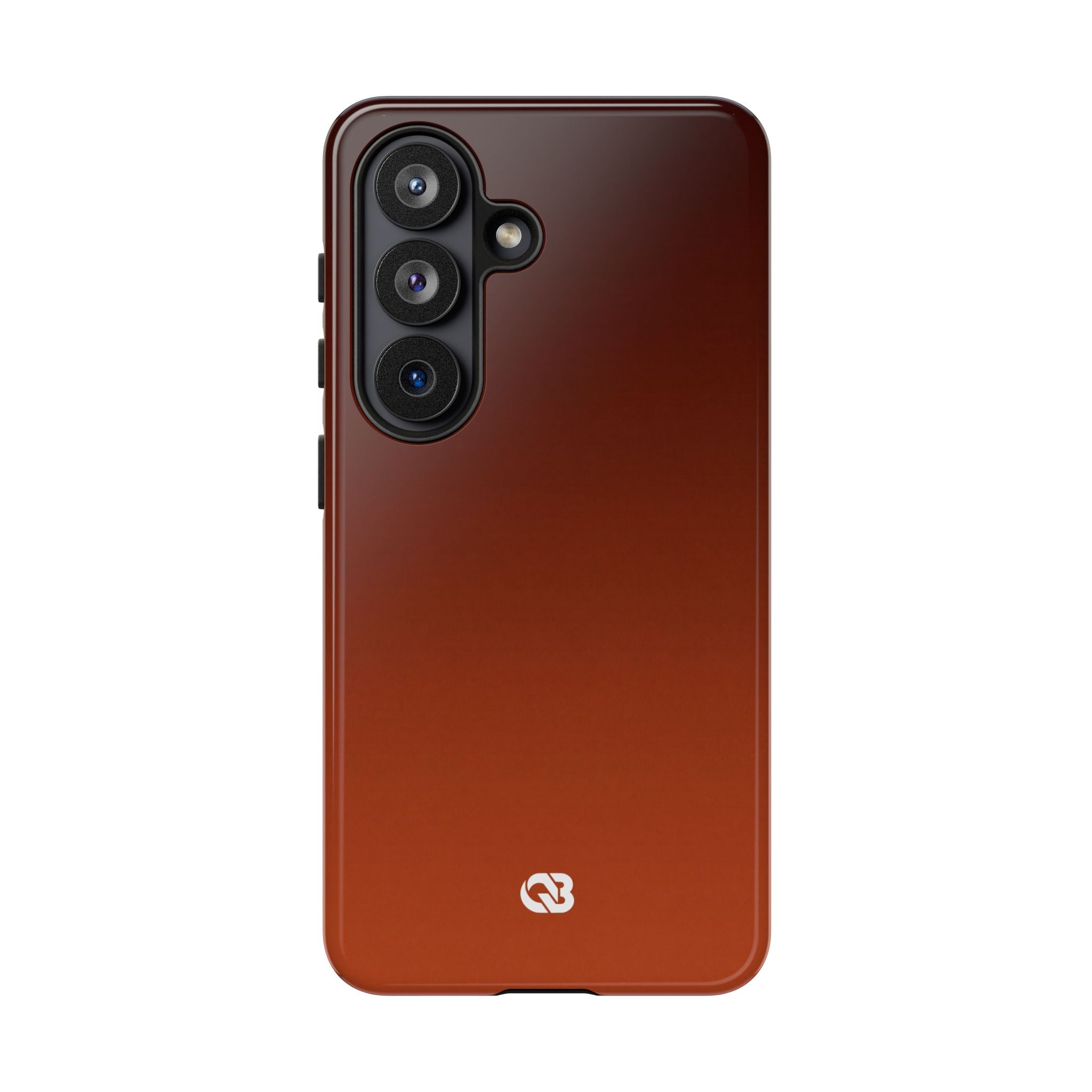 Orange Tough Phone Case for Samsung - Obsidian Ember Fade
