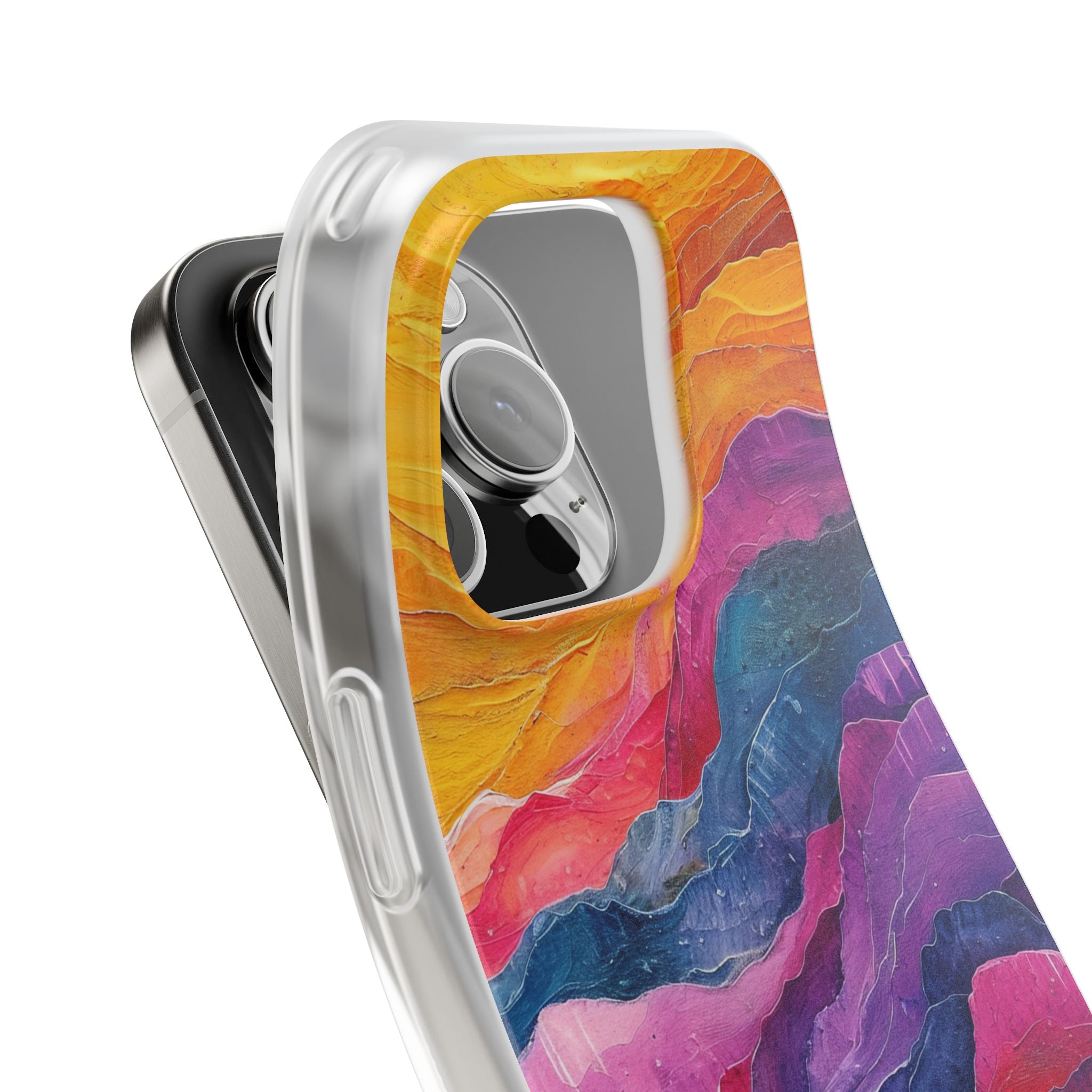 Levendige Flow iPhone 16 Pro Cover - Soft