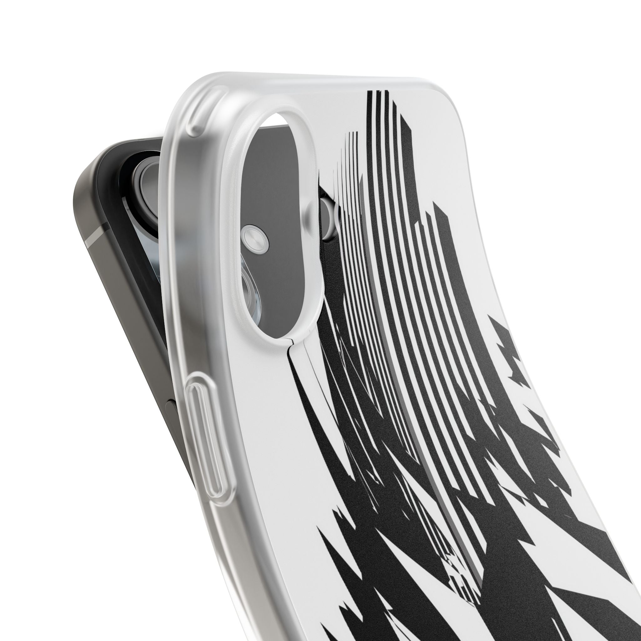 White Lite Phone Case for iPhone - Shattered Vector Spire