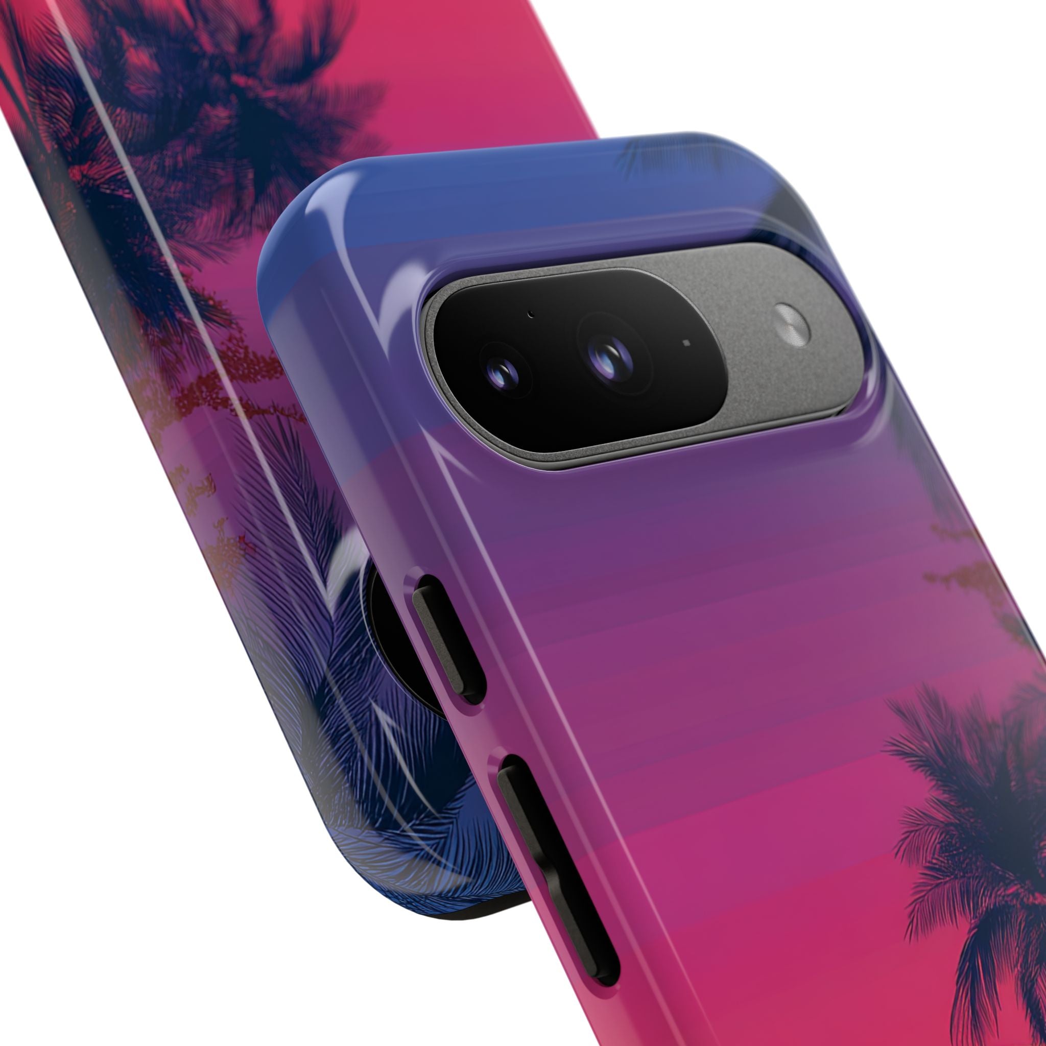 Neon Horizon Palms · Tough Phone Case for Google Pixel