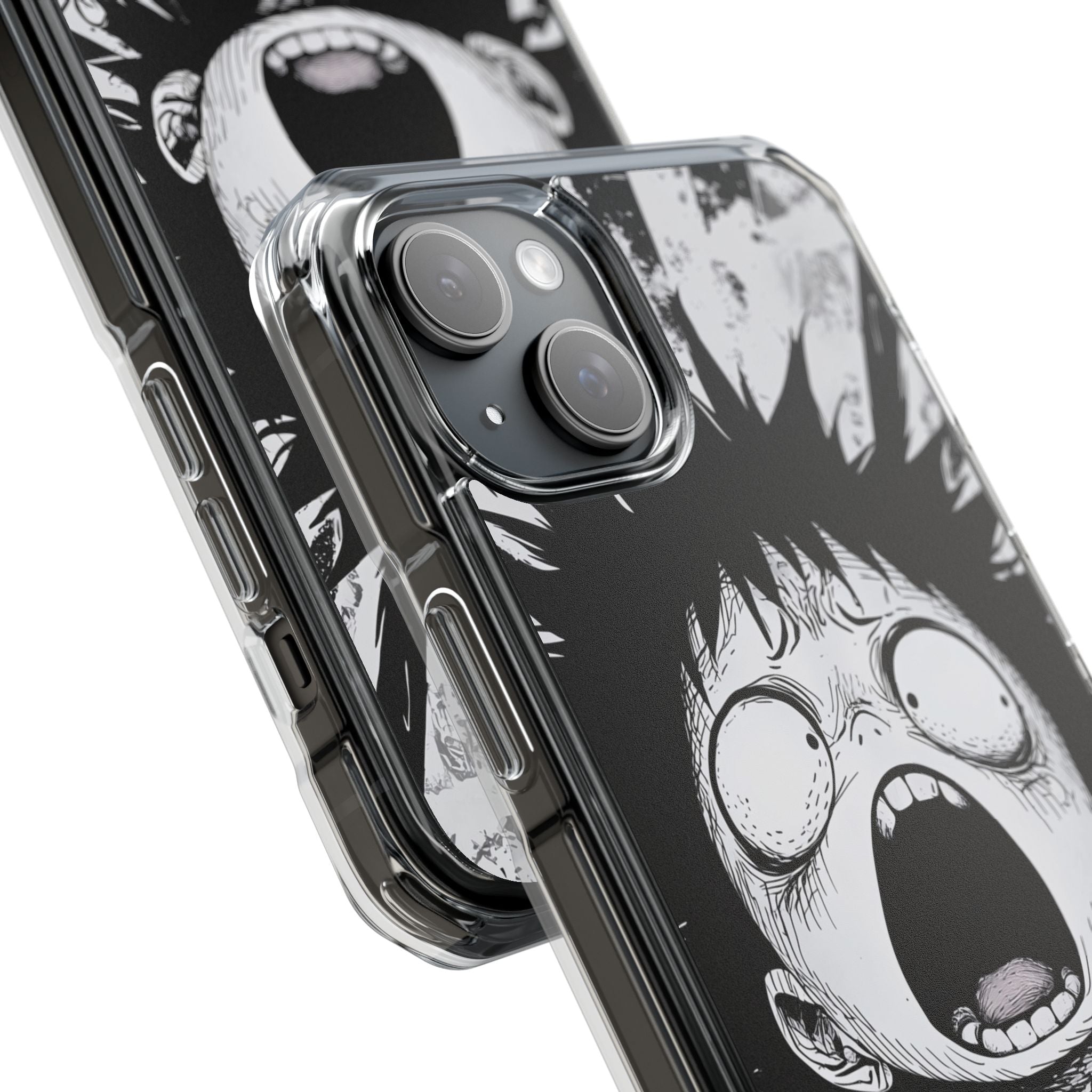 Screaming Stripes iPhone 15 Plus Case - Impact