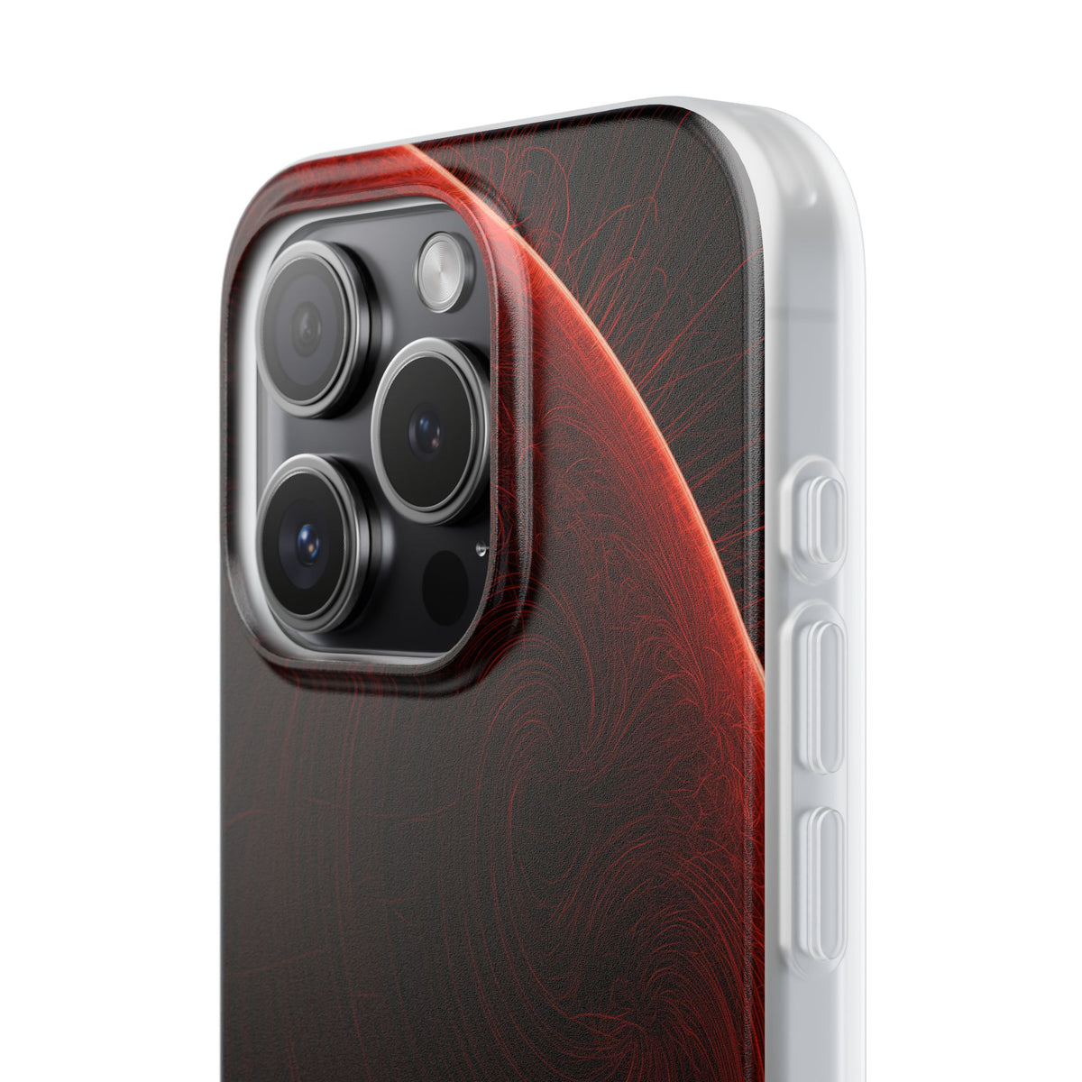 Red Lite Phone Case for iPhone - Crimson Flare Flux