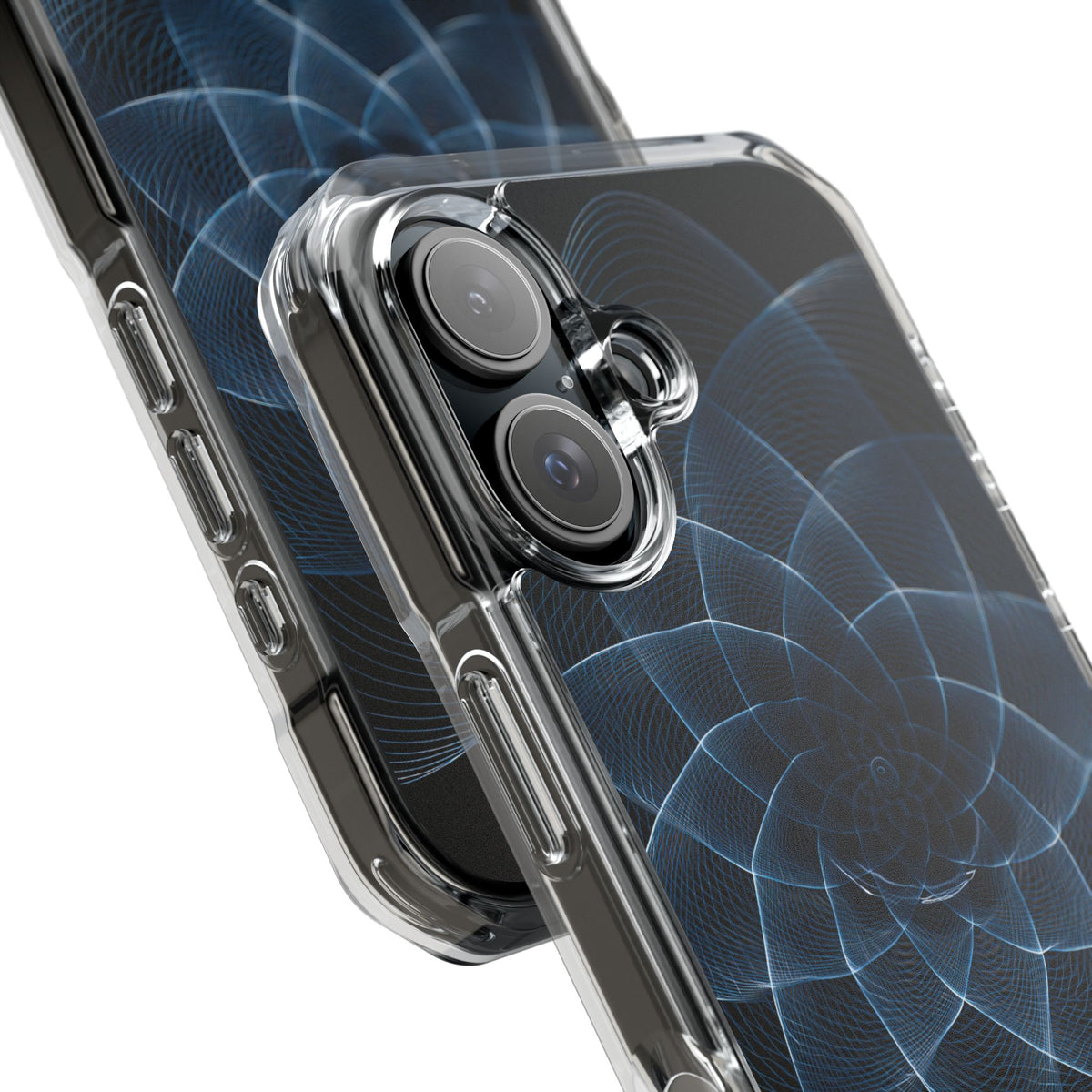 Blue Impact MagSafe Phone Case for iPhone - Cobalt Geometric Bloom