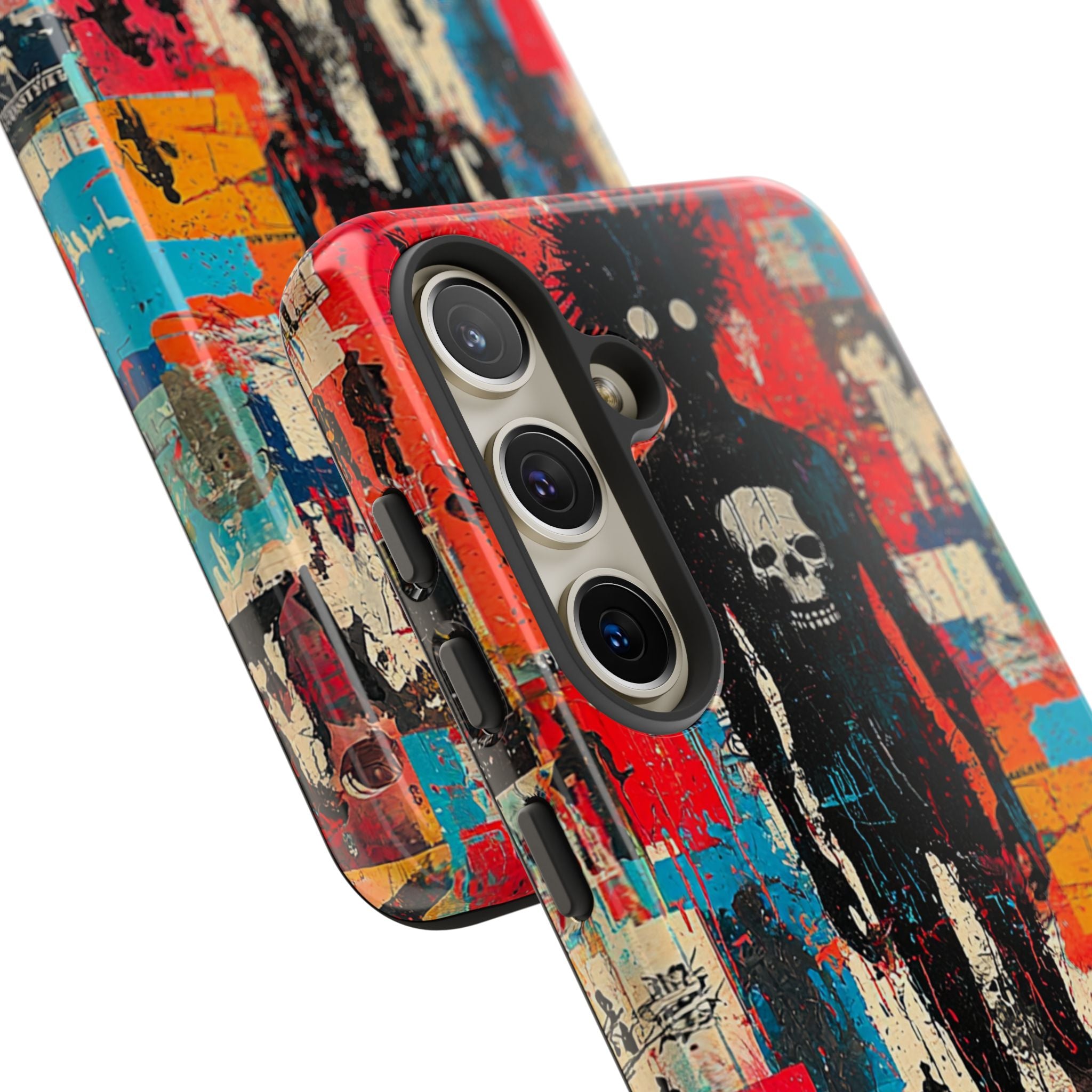 Spiky Skull Silhouette Samsung S24 Skal - Tough