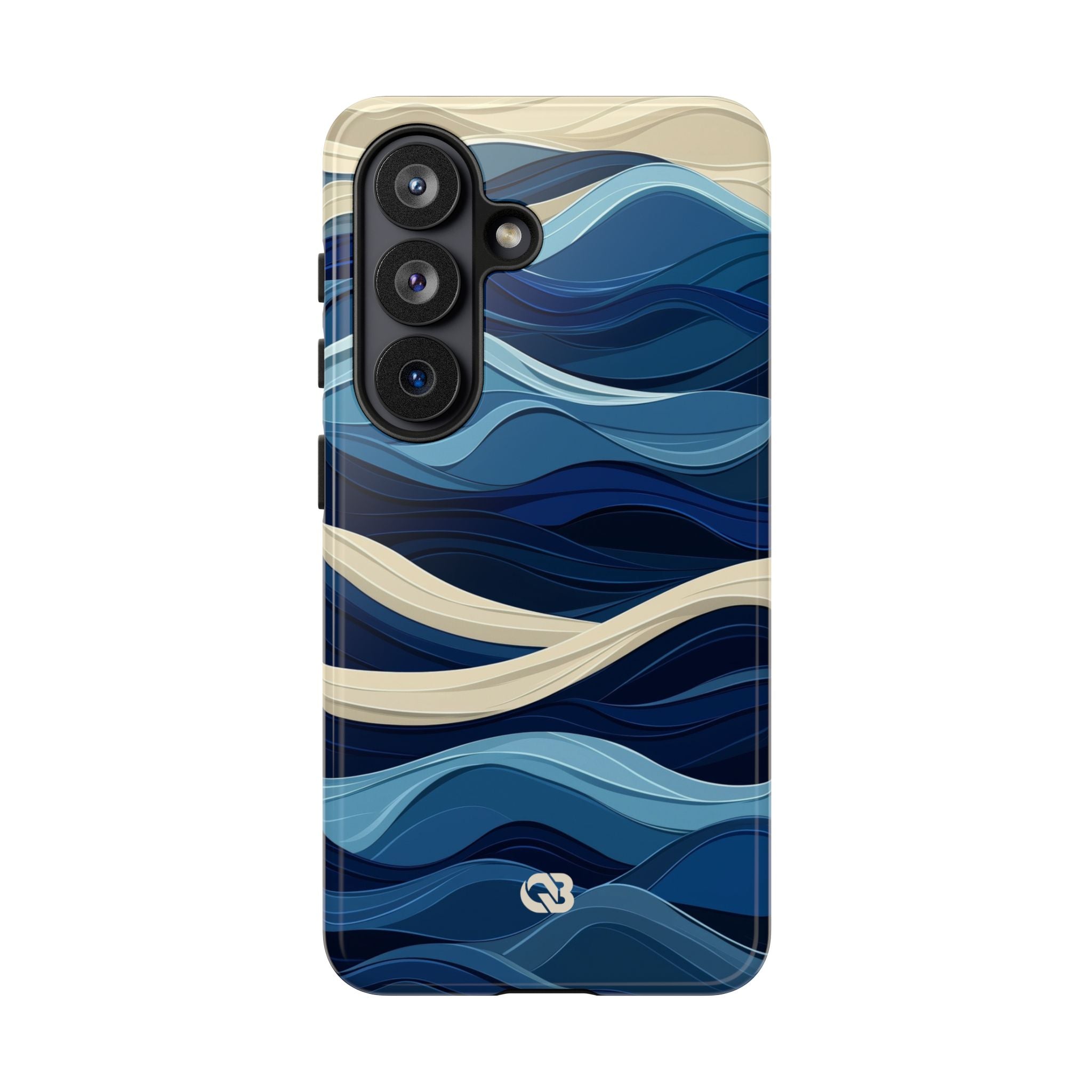 Cobalt Coast Layers · Coque de téléphone Tough pour Samsung