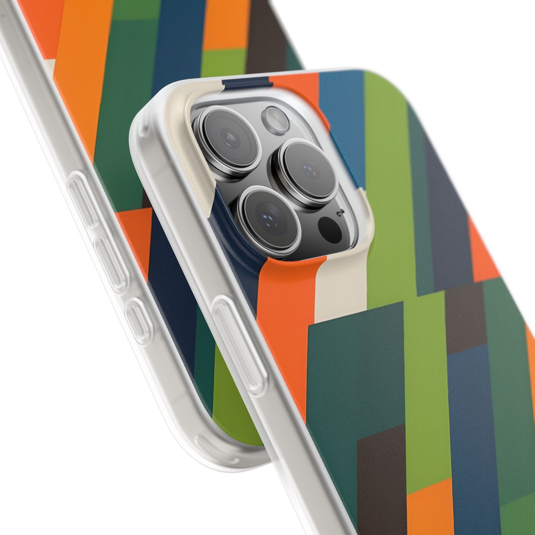 Angled Retro Mosaic · Soft Handyhülle für iPhone