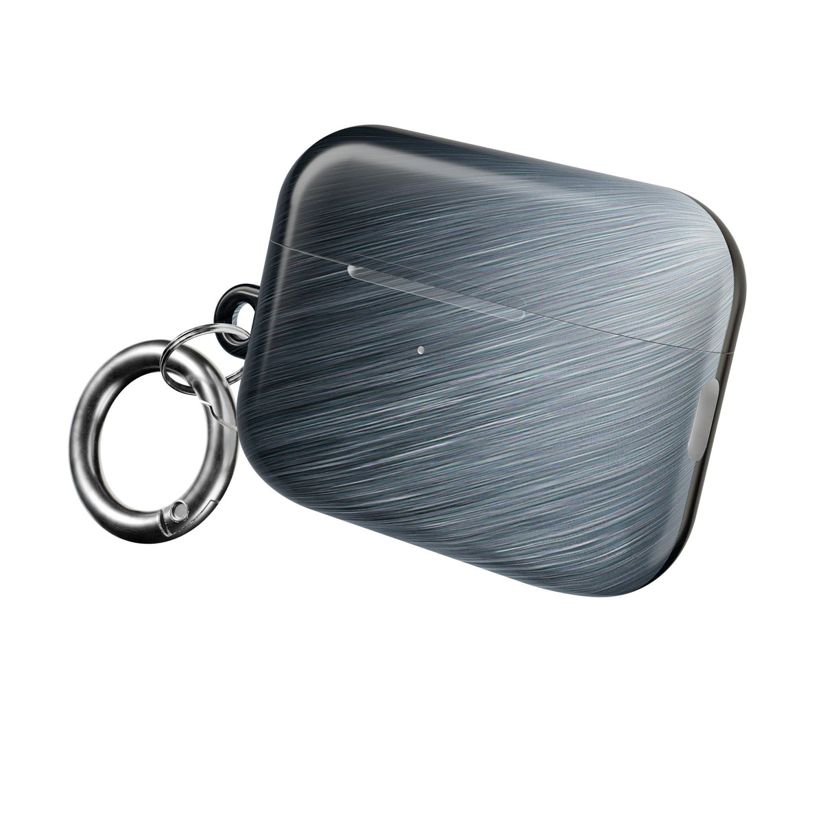 Brushed Obsidian Steel · Hard Case for AirPods & AirPods Pro · Grey