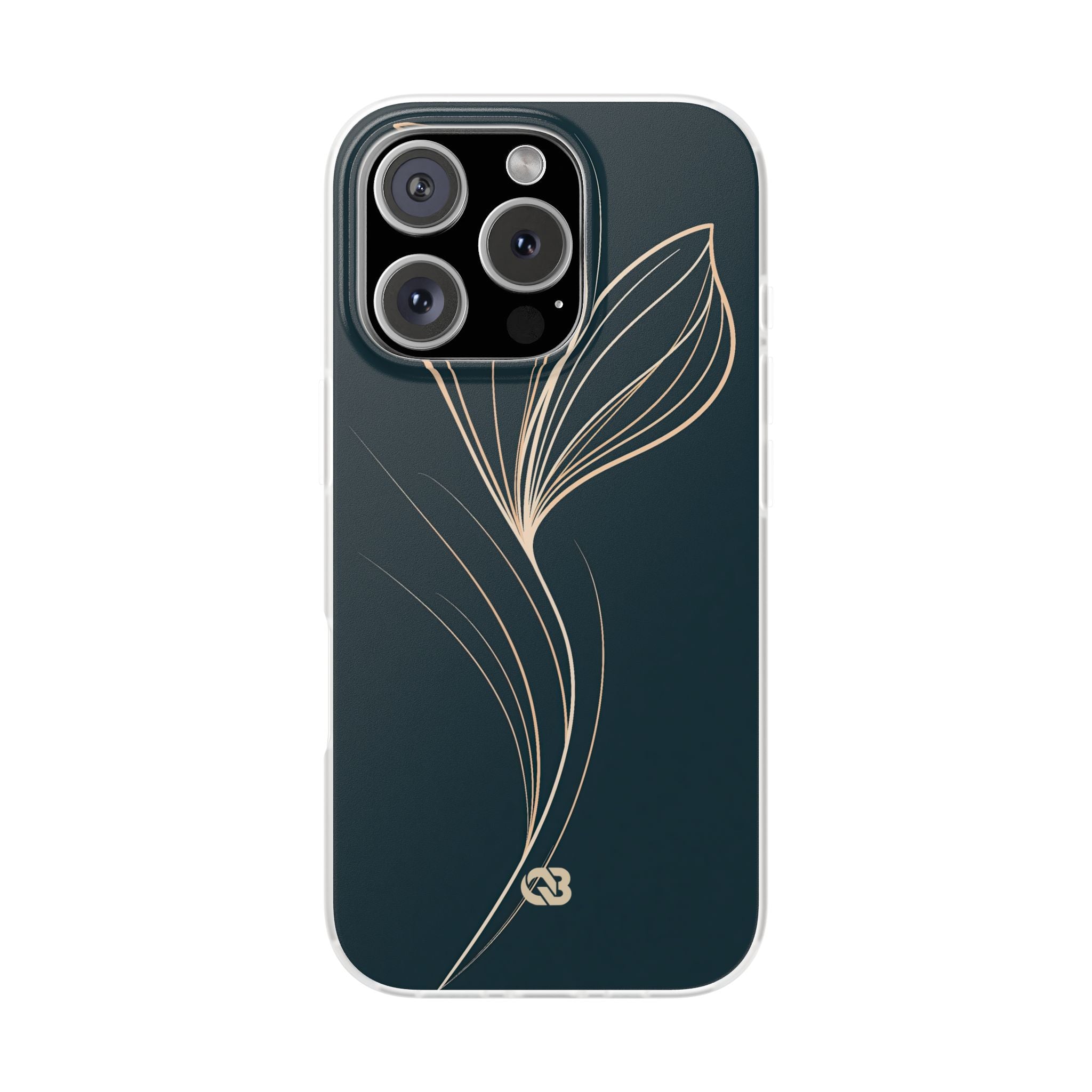 Teal Lite Phone Case for iPhone - Sandstone Silk Flora