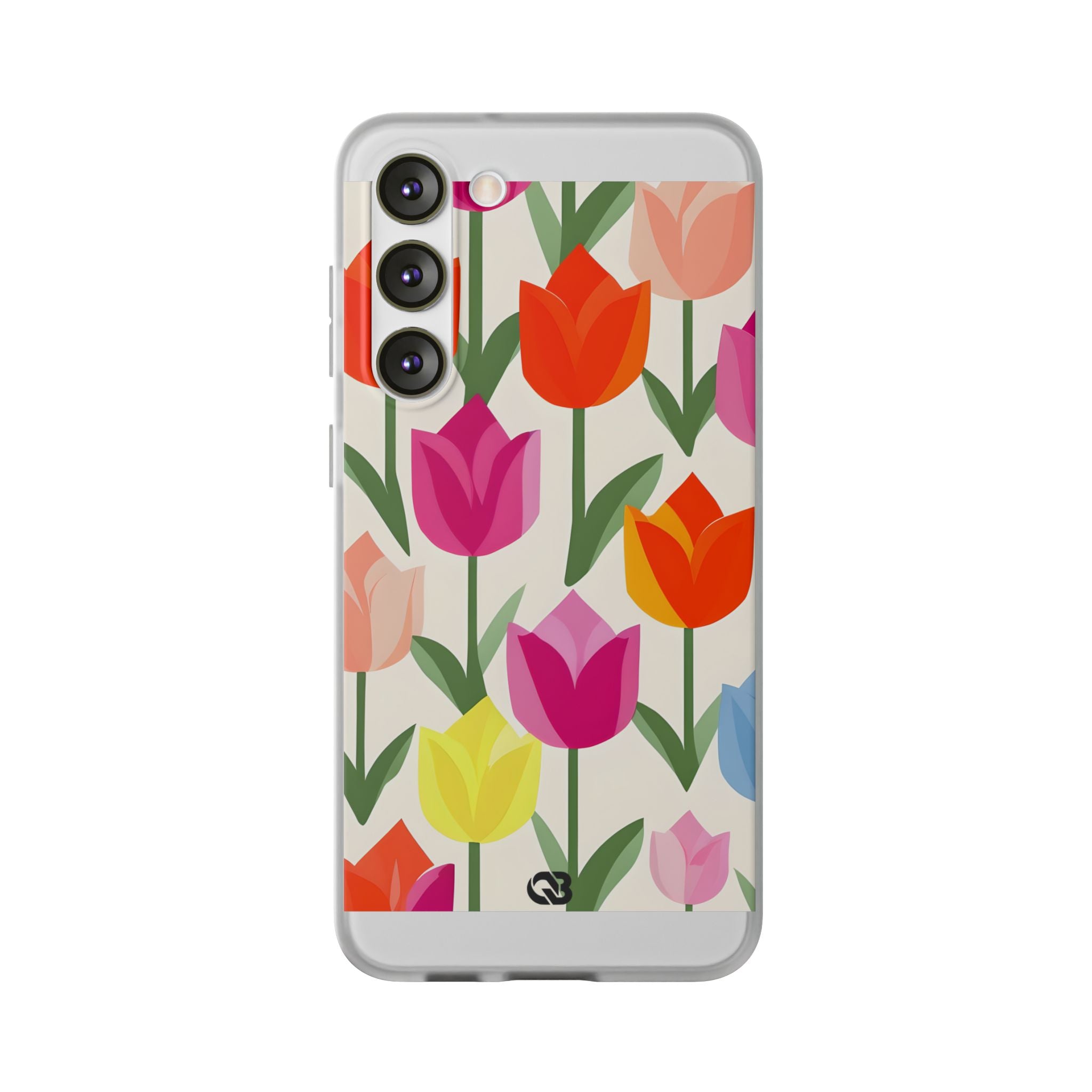 Vibrant Petal Grid · Soft Handyhülle für Samsung