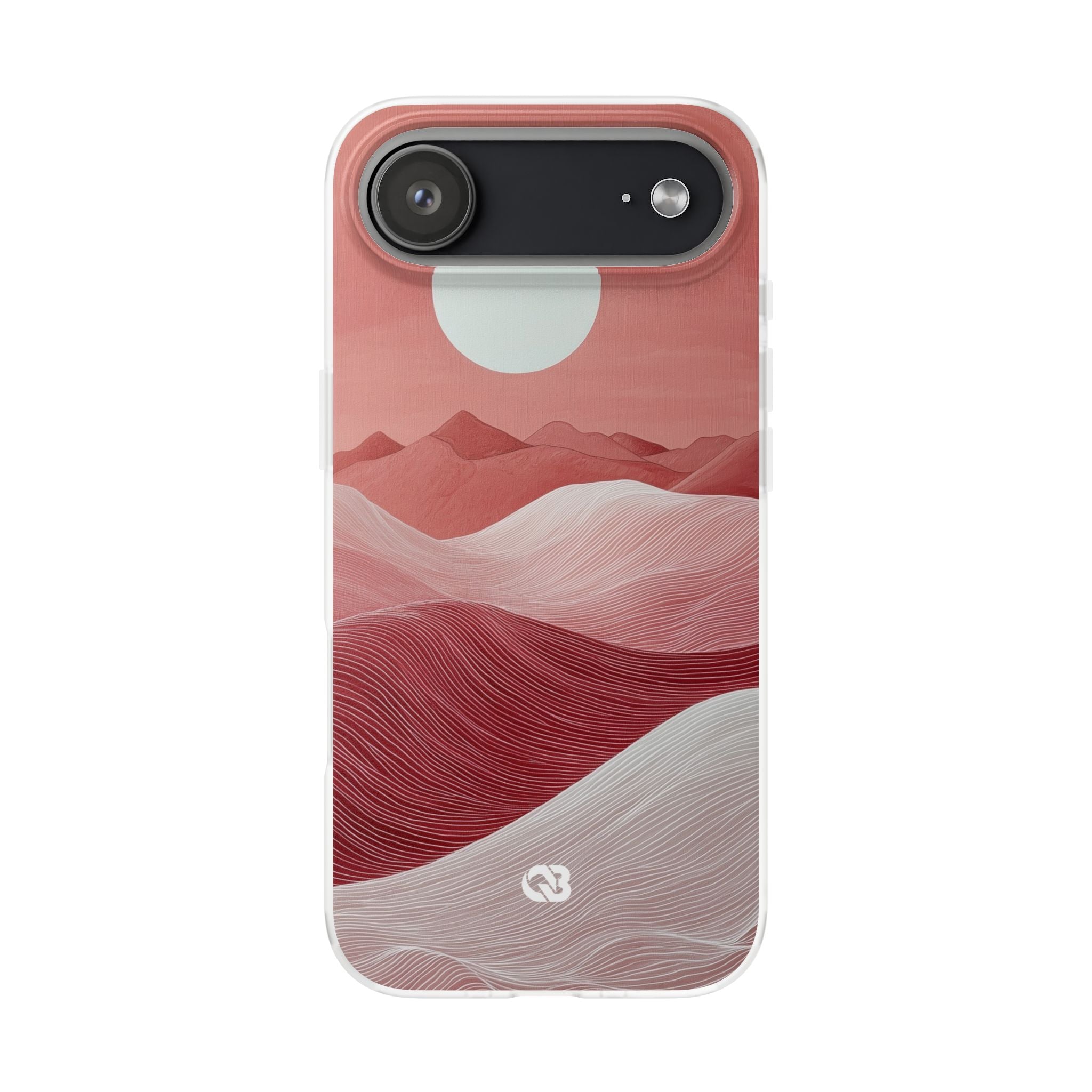 Crimson Dune Horizon · Soft Telefoncover for iPhone