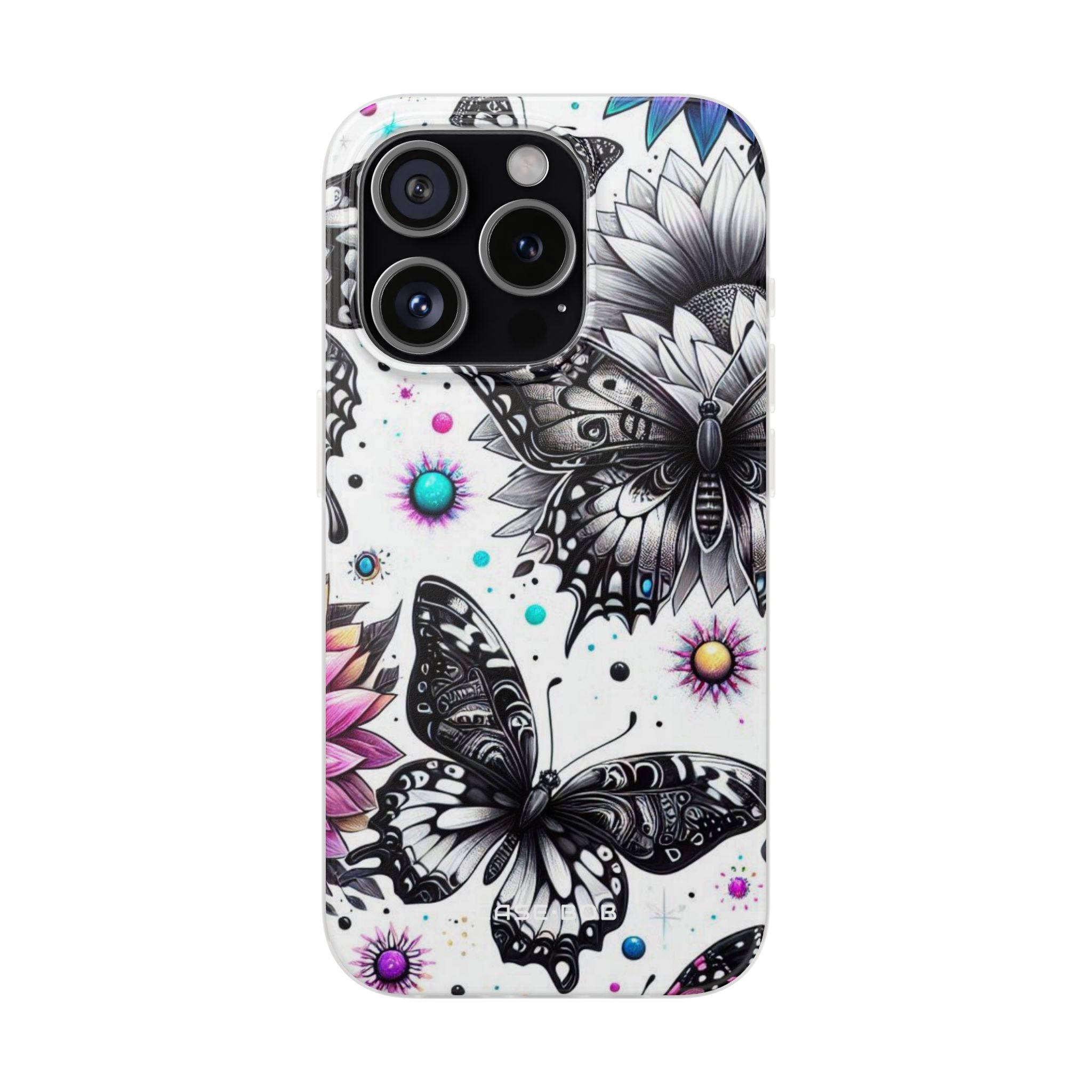 Butterfly Bloom iPhone 15 Pro Case - Soft