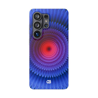 Radial Spectrum Bloom · Lite Phone Case for Samsung · Blue