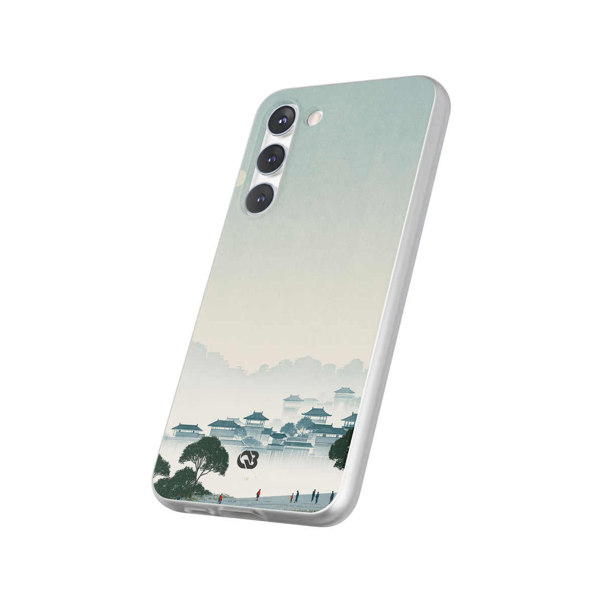 Blue Lite Phone Case for Samsung - Mist Valley Pagoda