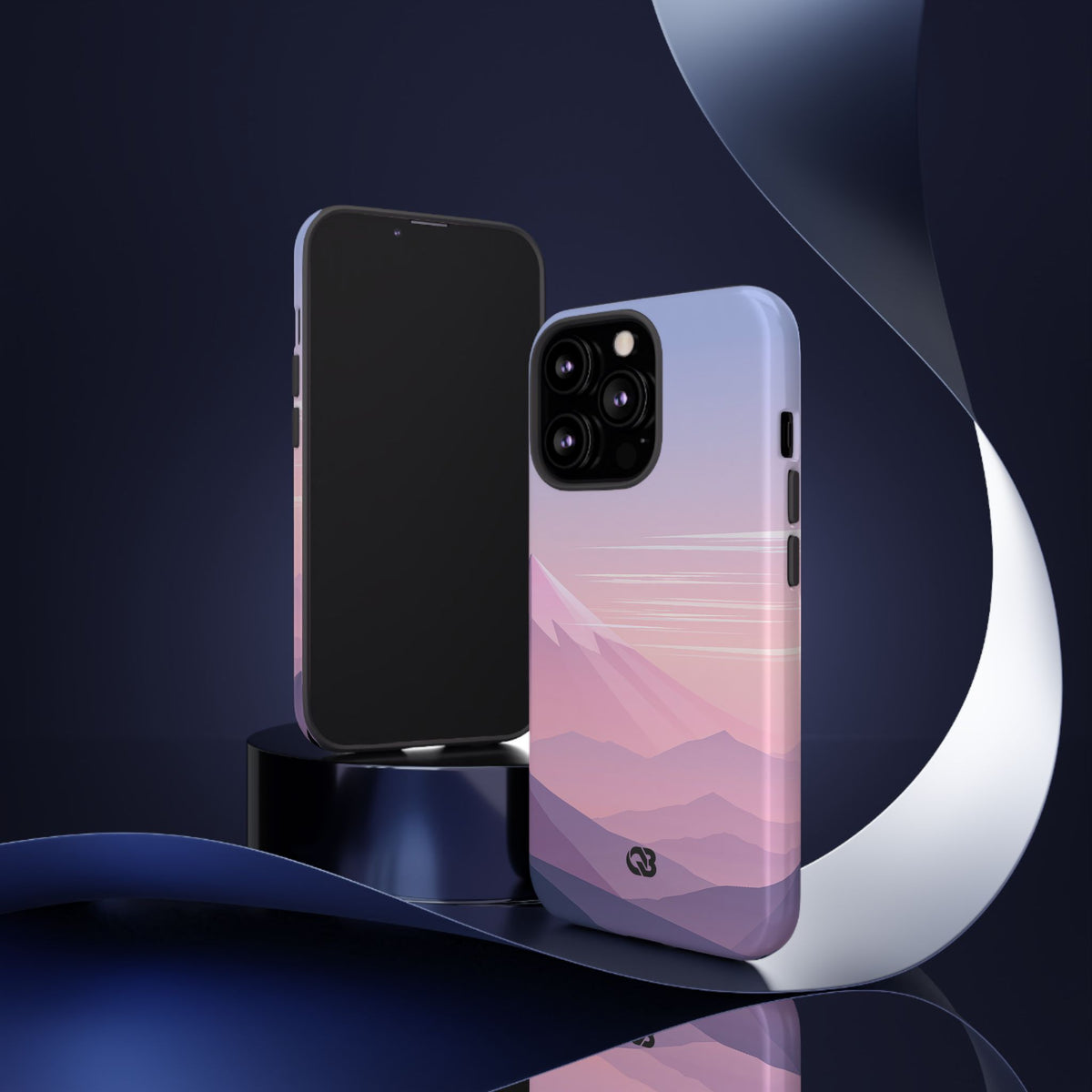 Alpine Twilight · Tough Phone Case for iPhone · Pink
