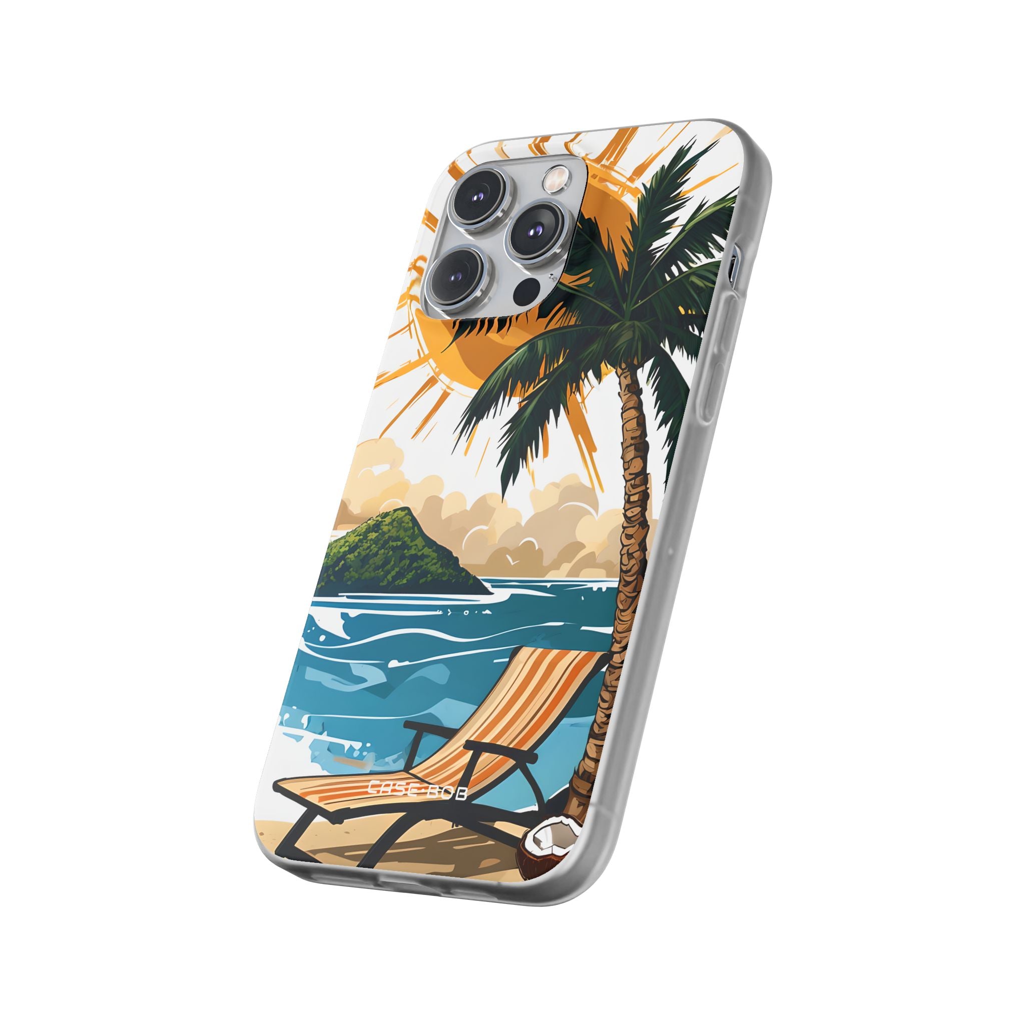 Sunny Palm Breeze iPhone 14 Pro Max Case - Soft