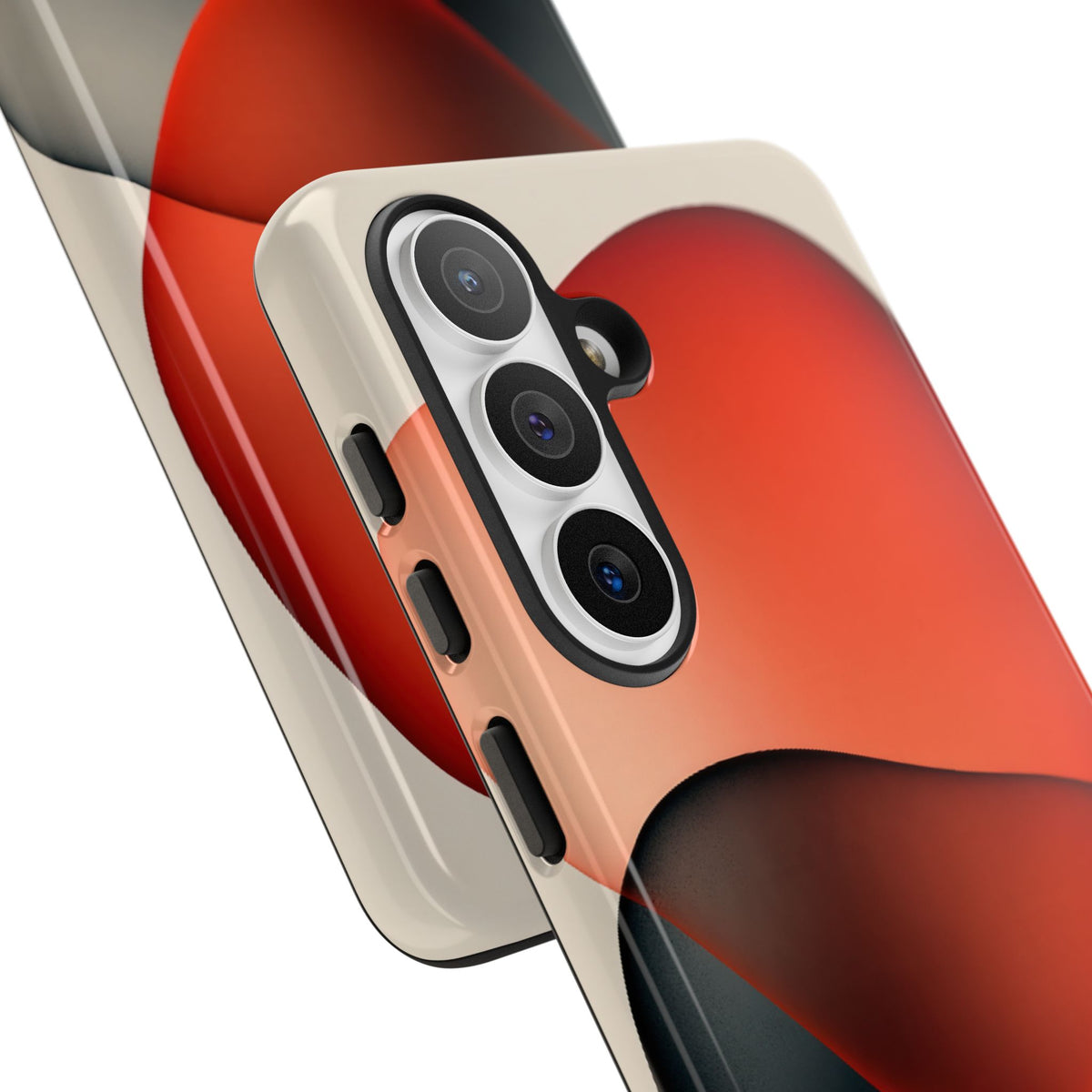 Translucent Crimson Form · Tough Phone Case for Samsung · Red