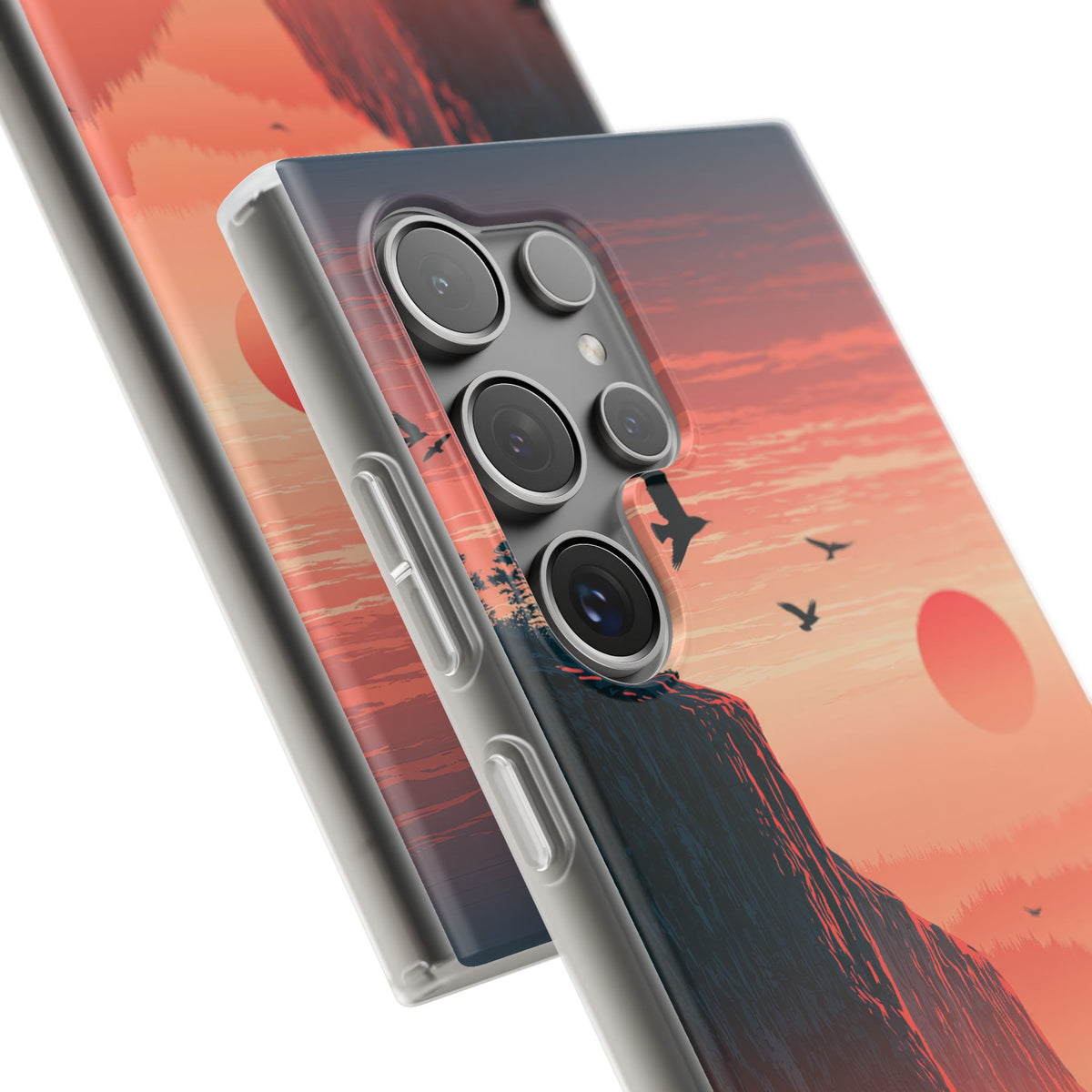Orange Lite Phone Case for Samsung - Crimson Ridge Flight