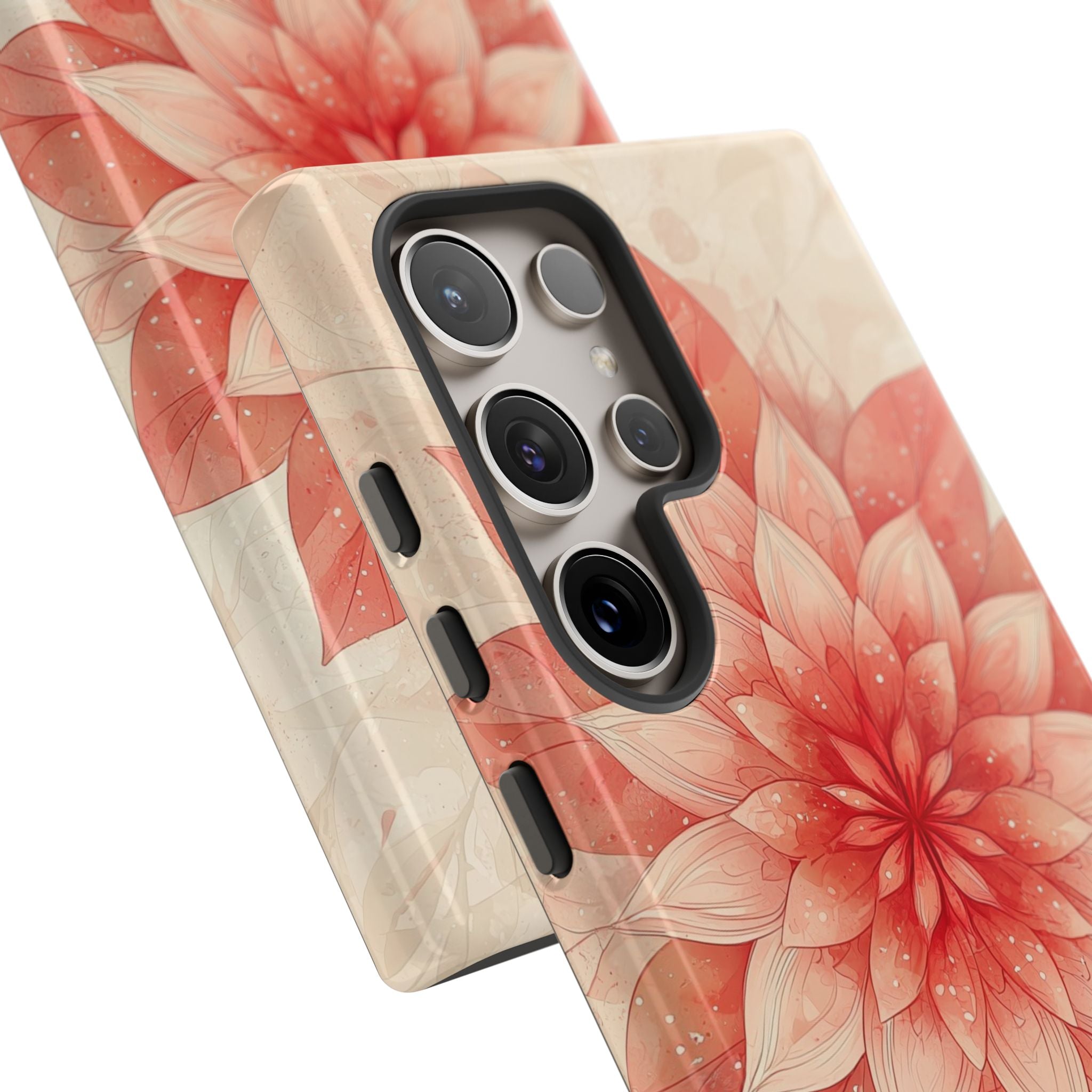 Coral Layered Bloom · Tough Handyhülle für Samsung