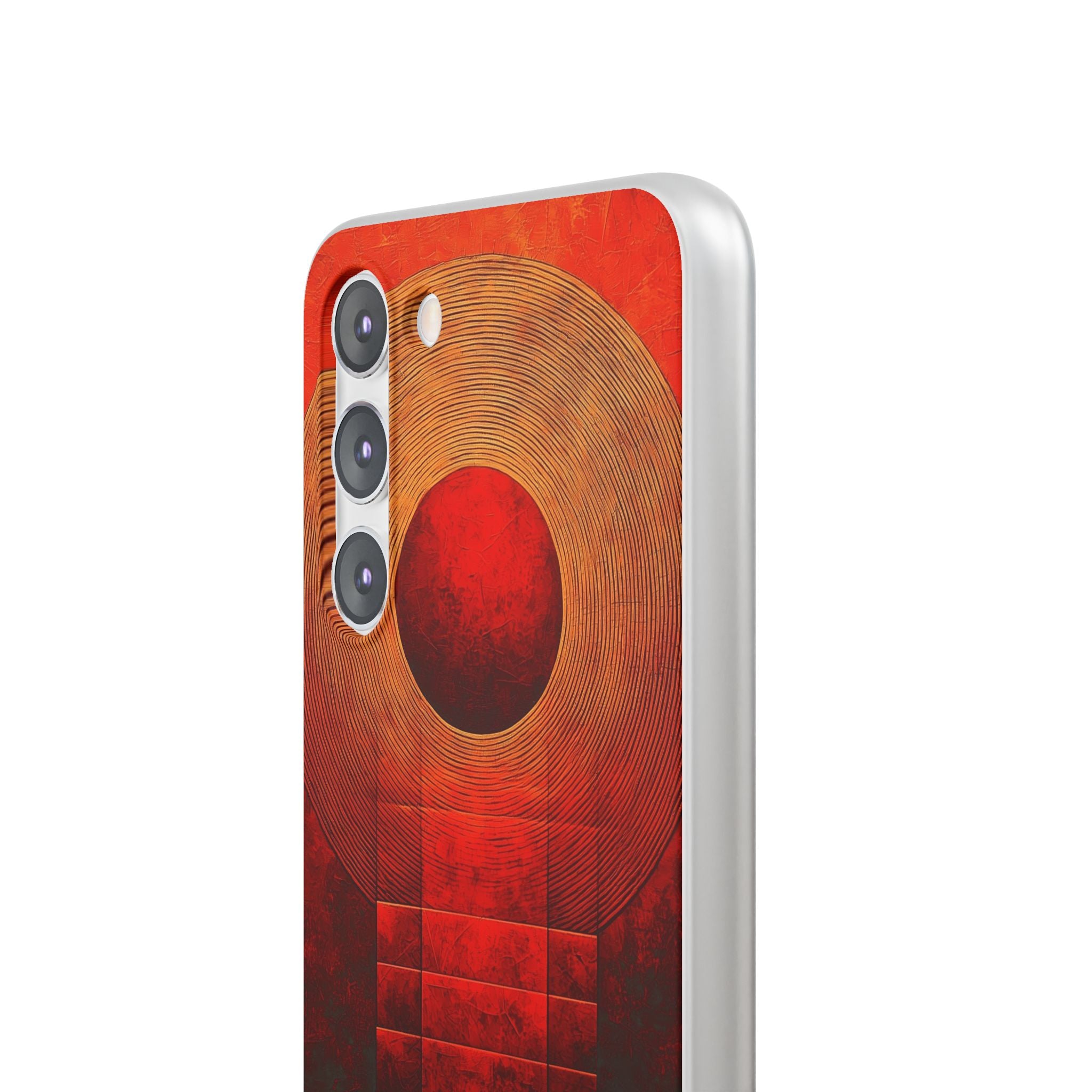 Crimson Solar Halo · Soft Phone Case for Samsung