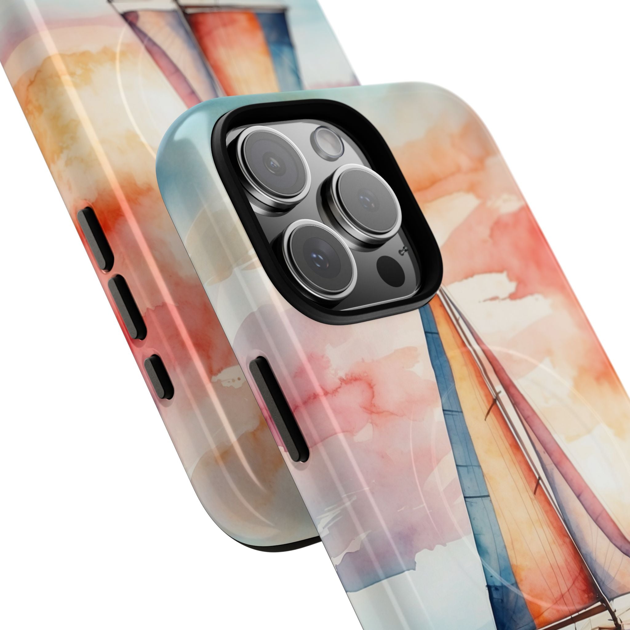 Crimson Horizon Sail · Tough+ Phone Case for iPhone · Magsafe