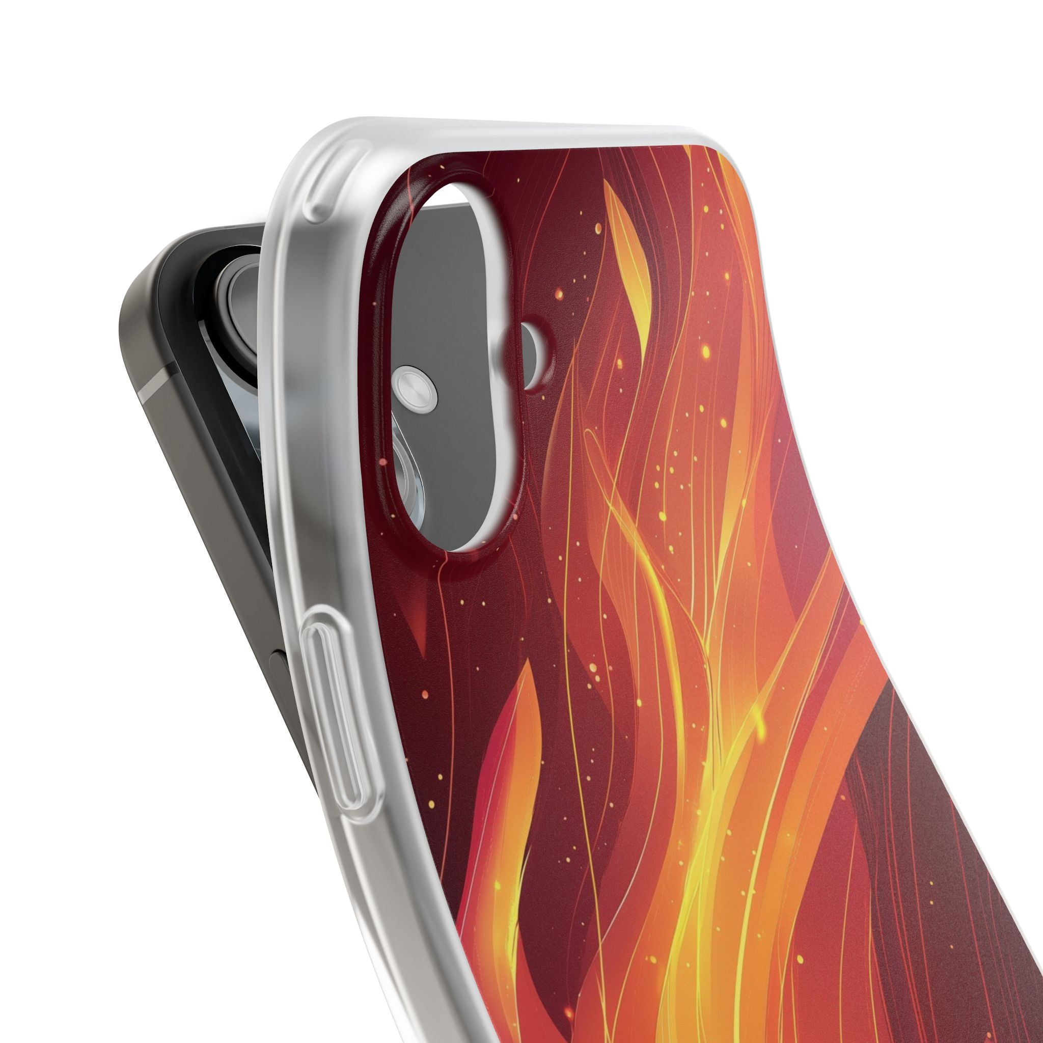 Flaming Flow iPhone 16 Plus Case - Soft - CASE•BOB