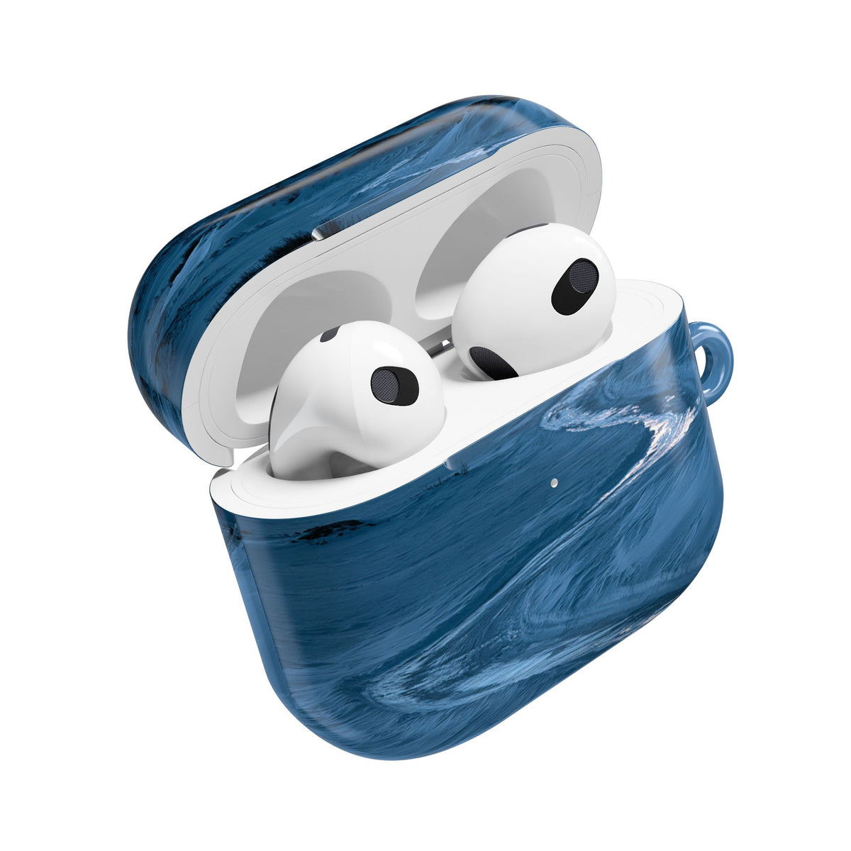 Arctic Moon Drift · Hard Case for AirPods & AirPods Pro · Blue