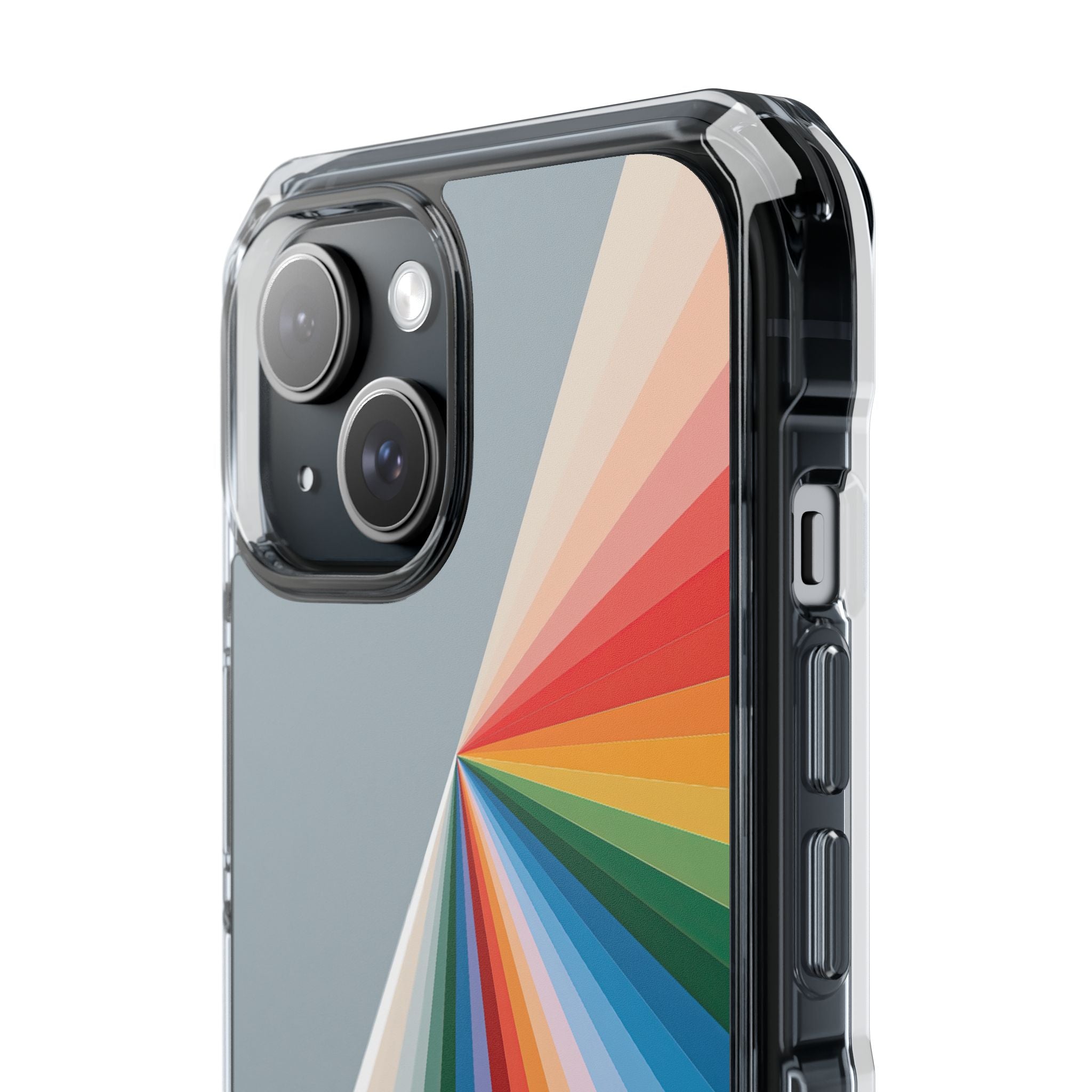 Grey Impact MagSafe Phone Case for iPhone - Slate Prism Burst