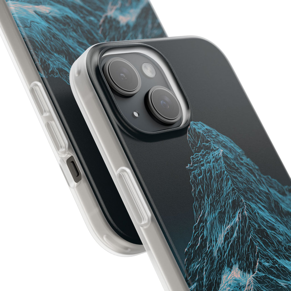 Glacial Alpine Peak · Lite Phone Case for iPhone · Blue