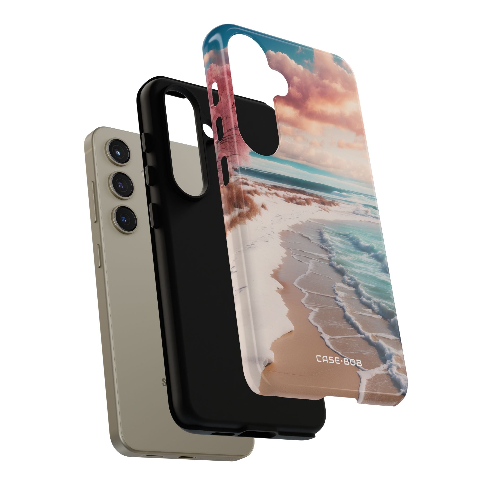 Pink Tree Breeze Samsung S24 Skal - Tough