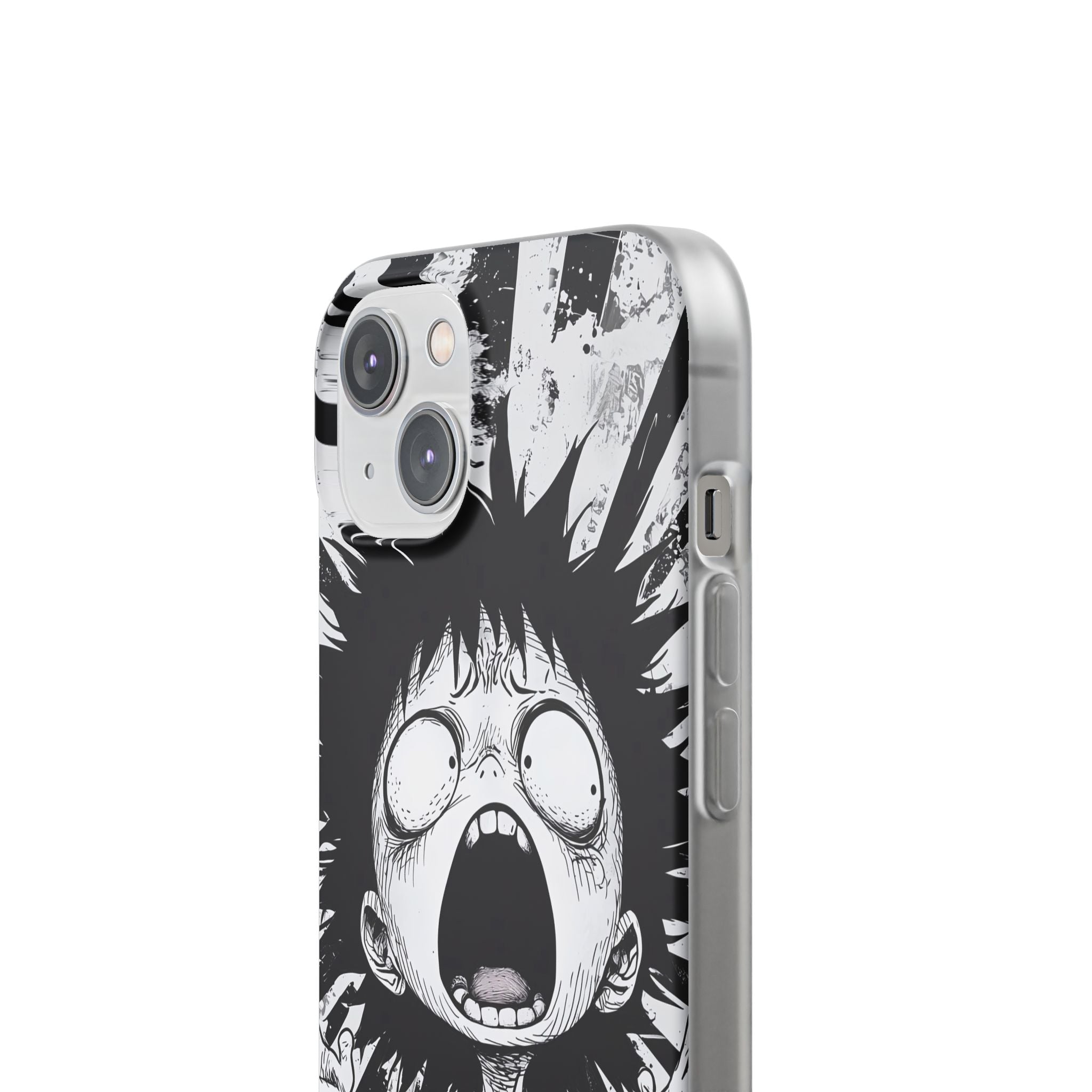 Screaming Stripes iPhone 14 Skal - Mjuk